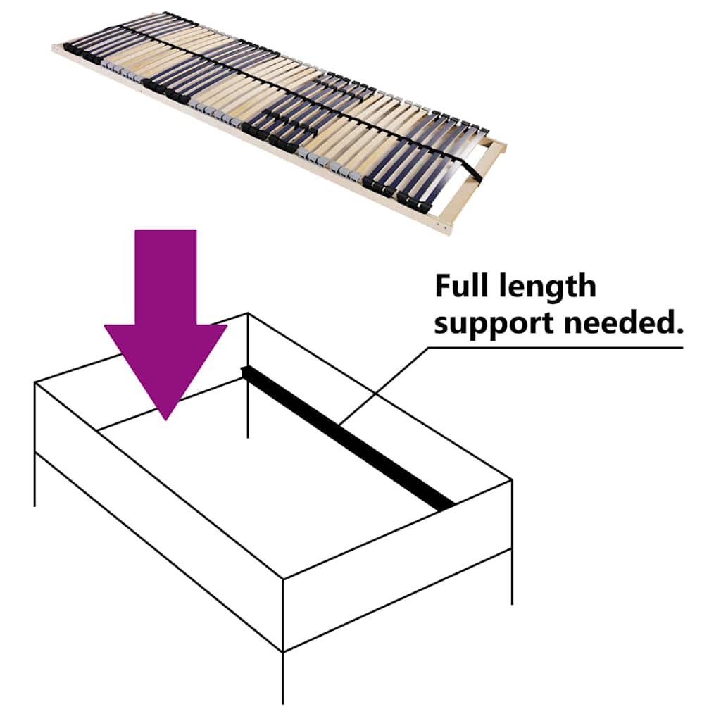 Lattenbodem Bruin 120 x 190 cm Massief beukenhout is nu te koop bij PeponiXL, paradijselijk wonen!