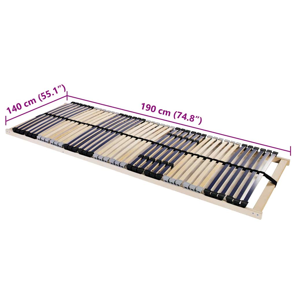 Lattenbodem Bruin 140 x 190 cm Massief beukenhout is nu te koop bij PeponiXL, paradijselijk wonen!