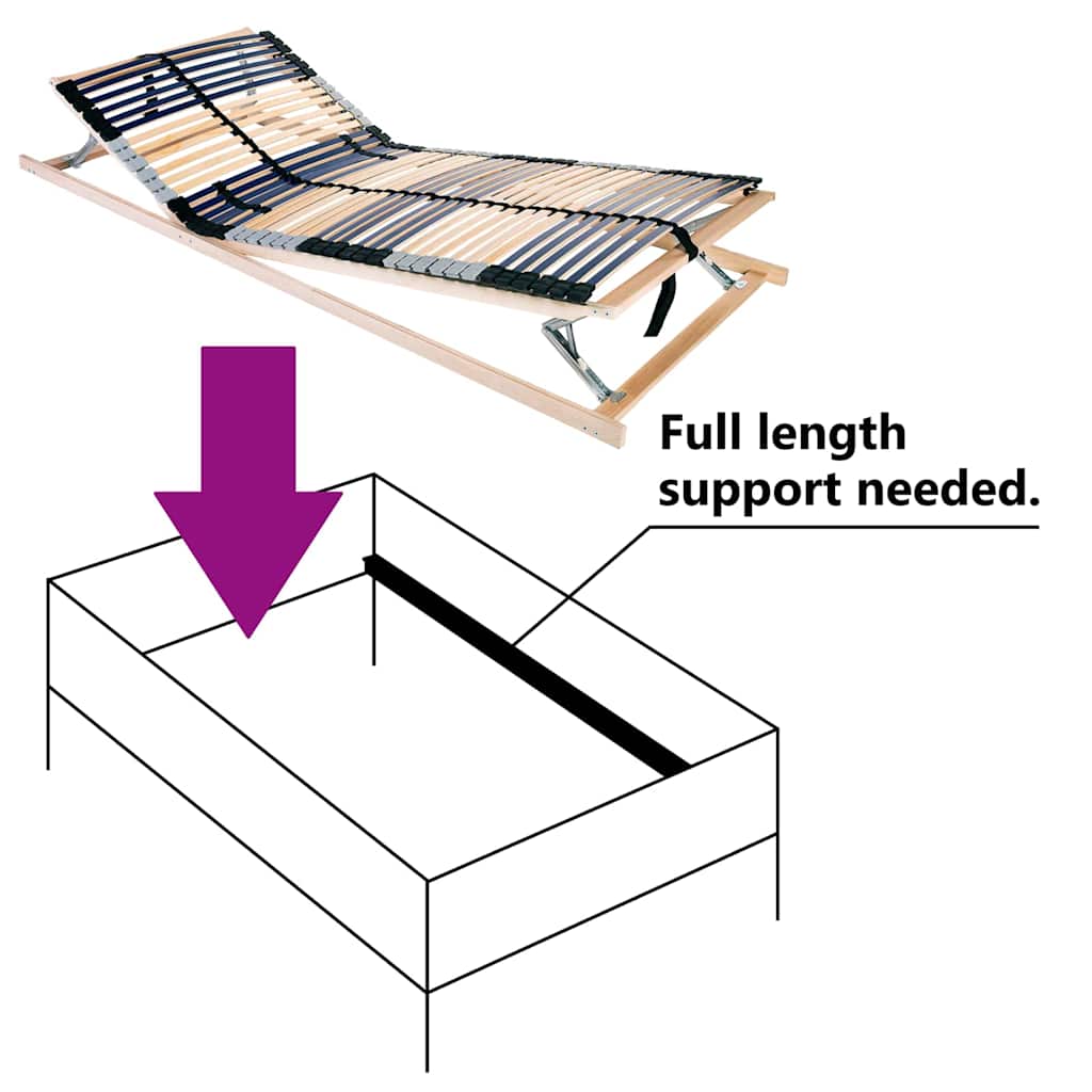 Lattenbodem Bruin 80 x 190 cm Massief beukenhout is nu te koop bij PeponiXL, paradijselijk wonen!