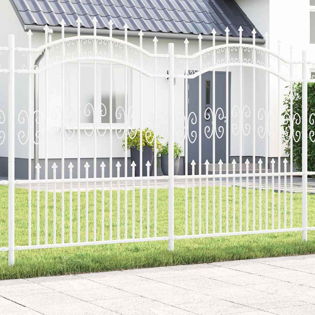 Tuinhek Wit 240 x 202,5 cm Poedergecoat staal is nu te koop bij PeponiXL, paradijselijk wonen!