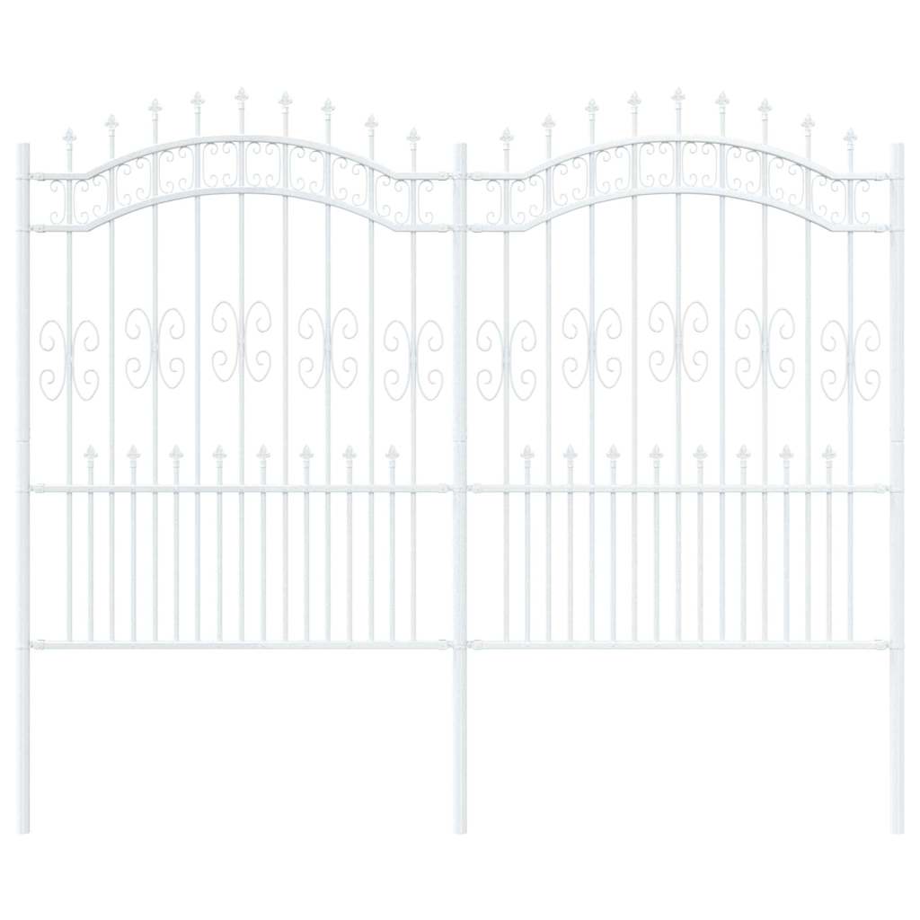 Tuinhek Wit 240 x 202,5 cm Poedergecoat staal is nu te koop bij PeponiXL, paradijselijk wonen!