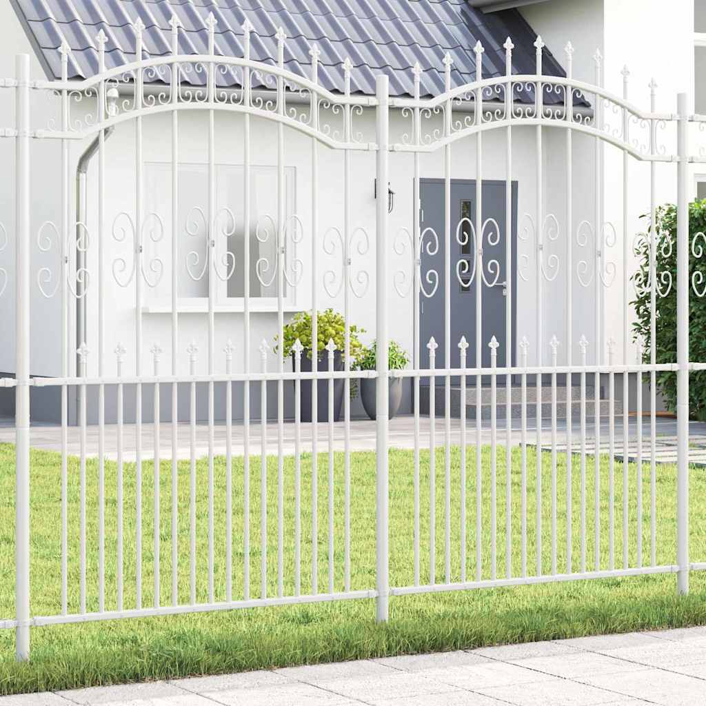 Tuinhek Wit 240 x 228 cm Poedergecoat staal is nu te koop bij PeponiXL, paradijselijk wonen!