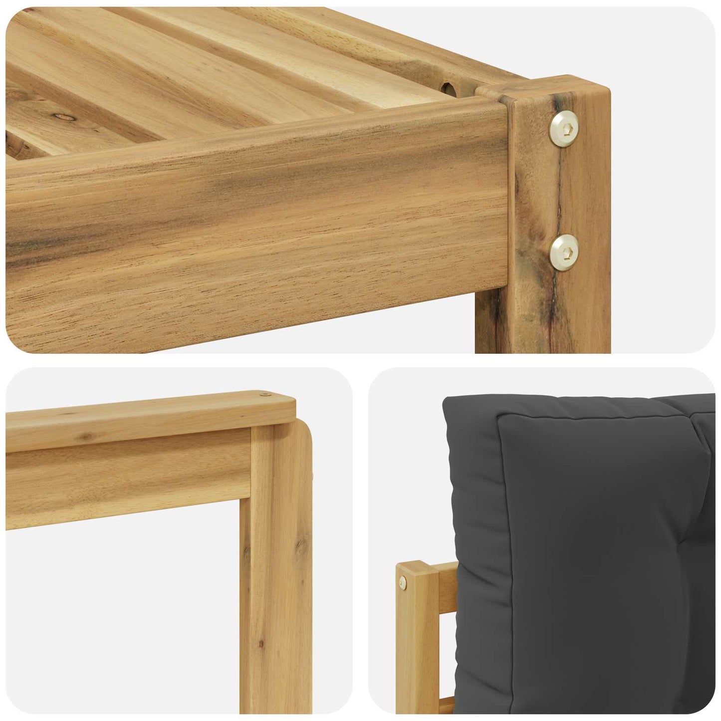 Buiten bankenset 9 pcs Wit en antracietkleurig 79 x 79 x 37 cm is nu te koop bij PeponiXL, paradijselijk wonen!
