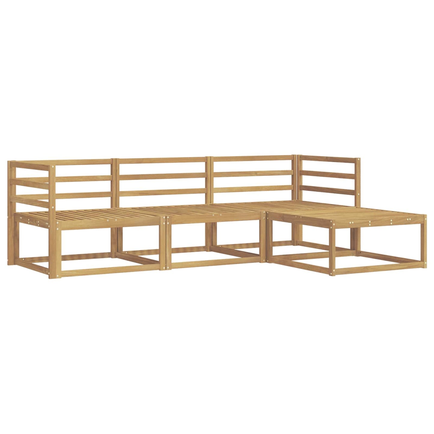 Buiten bankenset 4 pcs Wit 245,5 x 162,5 x 73 cm is nu te koop bij PeponiXL, paradijselijk wonen!