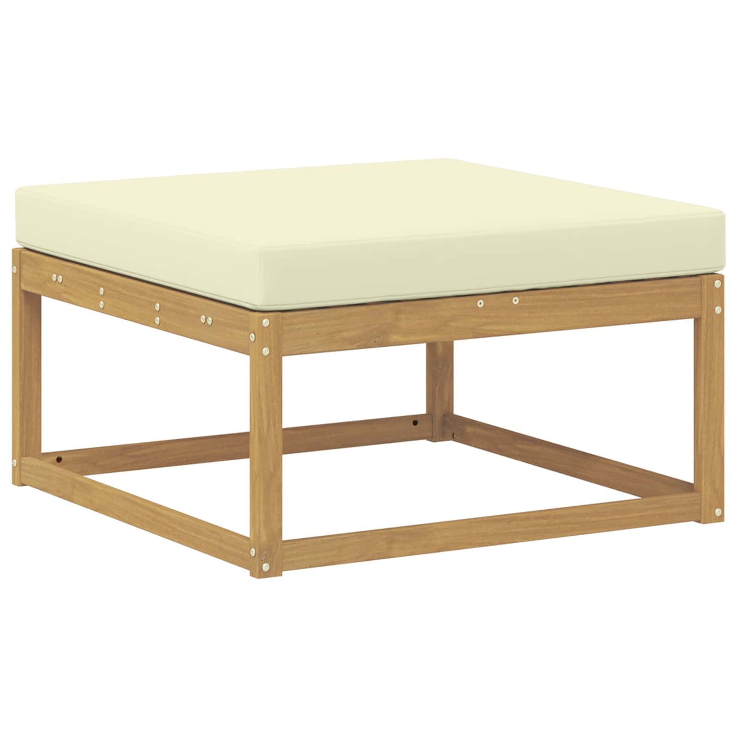Buiten bankenset met kussen 4 pcs Wit en crèmekleurig Polyester is nu te koop bij PeponiXL, paradijselijk wonen!
