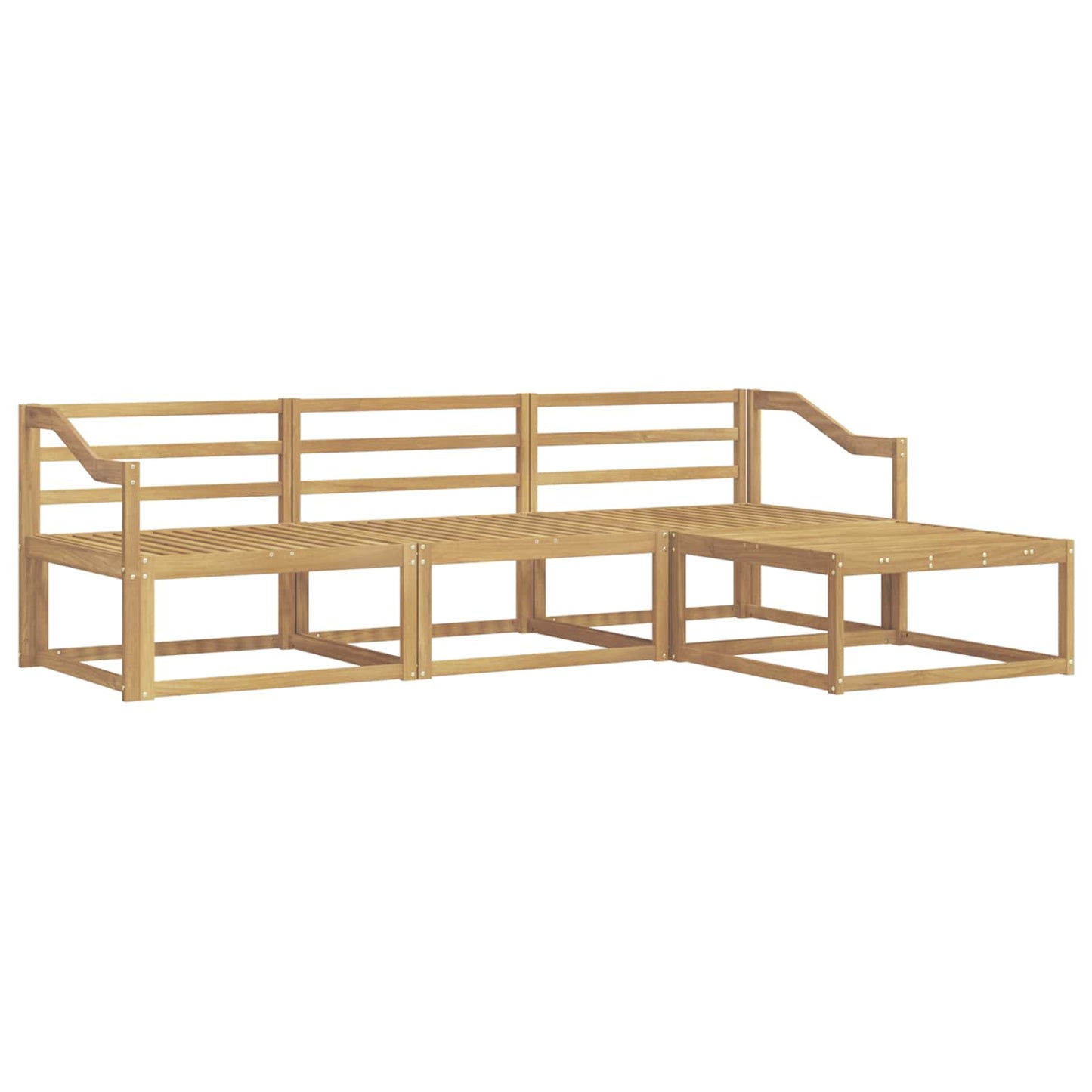 Buiten bankenset 4 pcs Wit 245,5 x 162,5 x 73 cm is nu te koop bij PeponiXL, paradijselijk wonen!