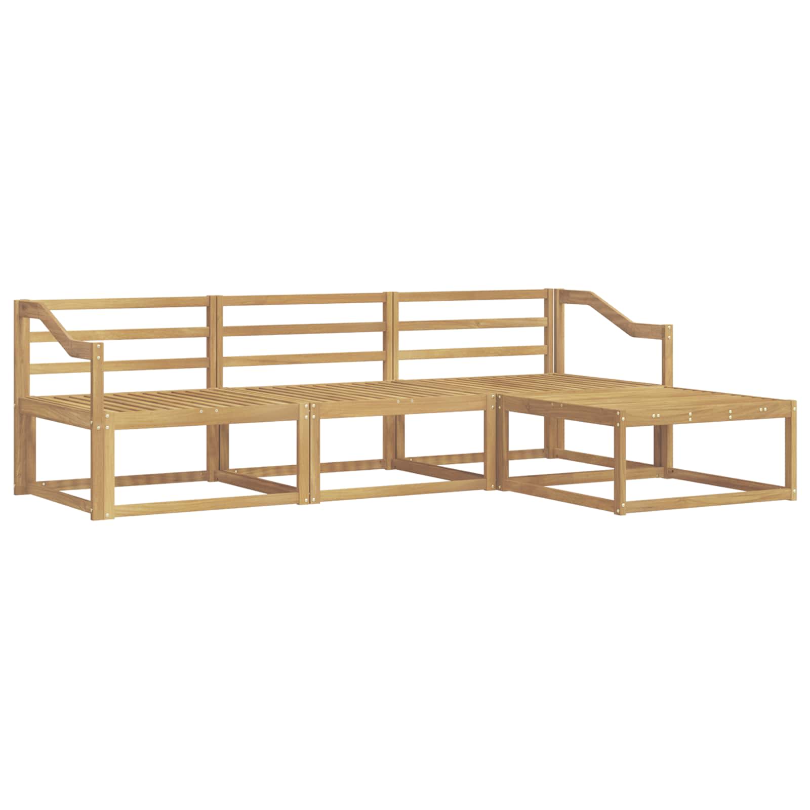 Buiten bankenset 4 pcs Wit 245,5 x 162,5 x 73 cm is nu te koop bij PeponiXL, paradijselijk wonen!