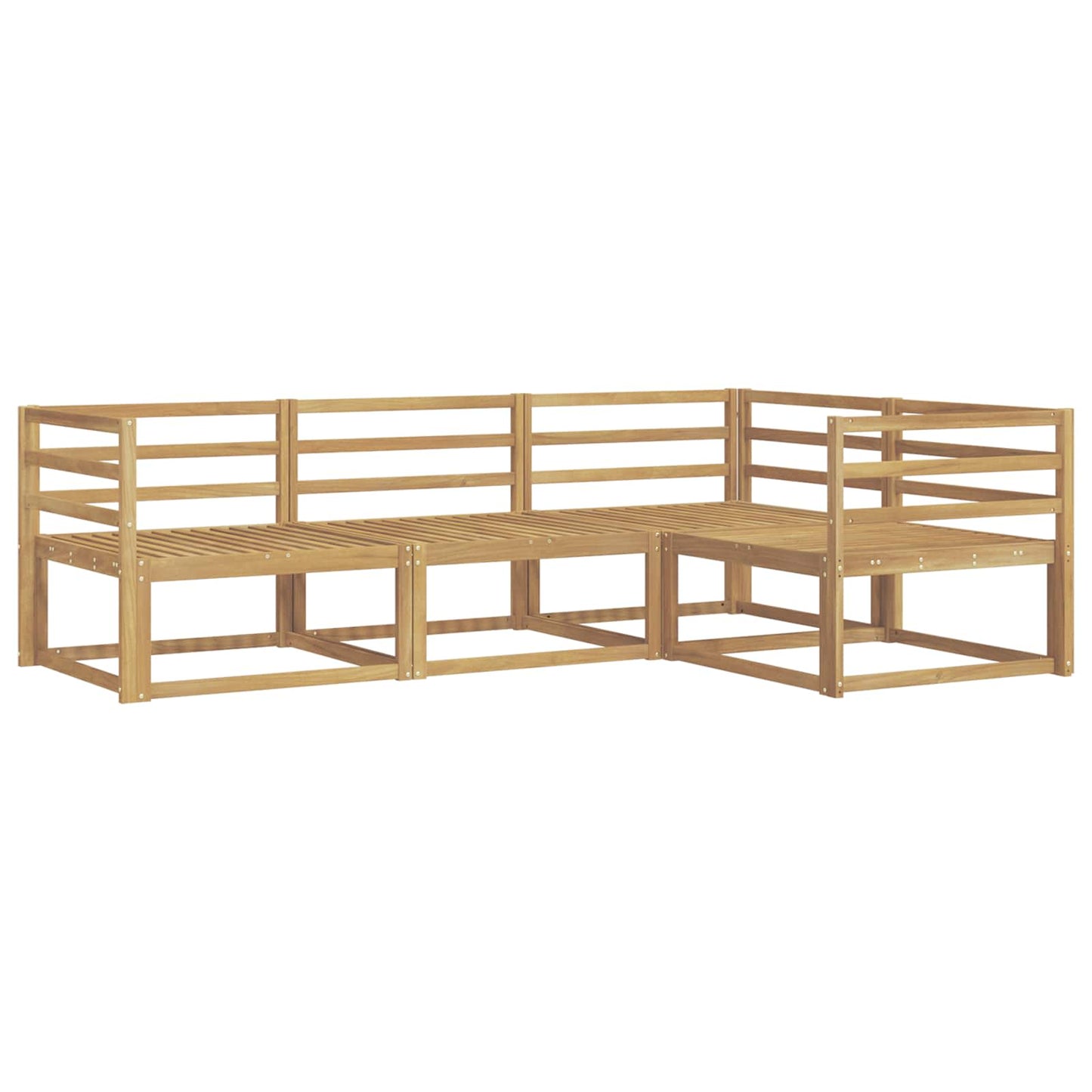 Buiten bankenset 4 pcs Wit 245,5 x 166,5 x 73 cm is nu te koop bij PeponiXL, paradijselijk wonen!