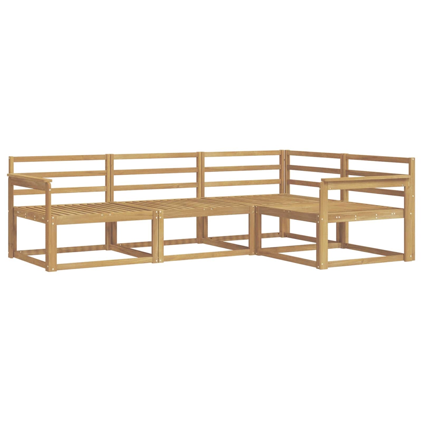Buiten bankenset 4 pcs Wit 247,5 x 168,5 x 73 cm is nu te koop bij PeponiXL, paradijselijk wonen!