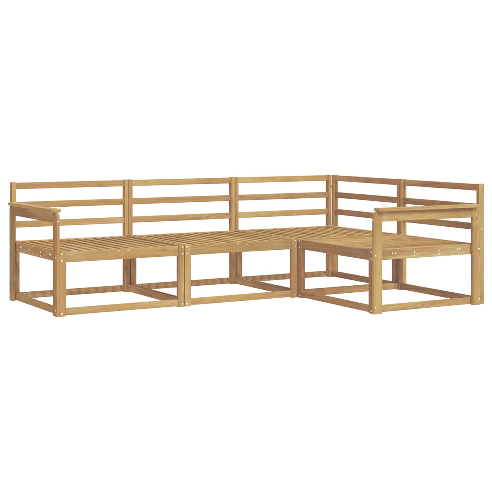 Buiten bankenset 4 pcs Wit 247,5 x 168,5 x 73 cm is nu te koop bij PeponiXL, paradijselijk wonen!
