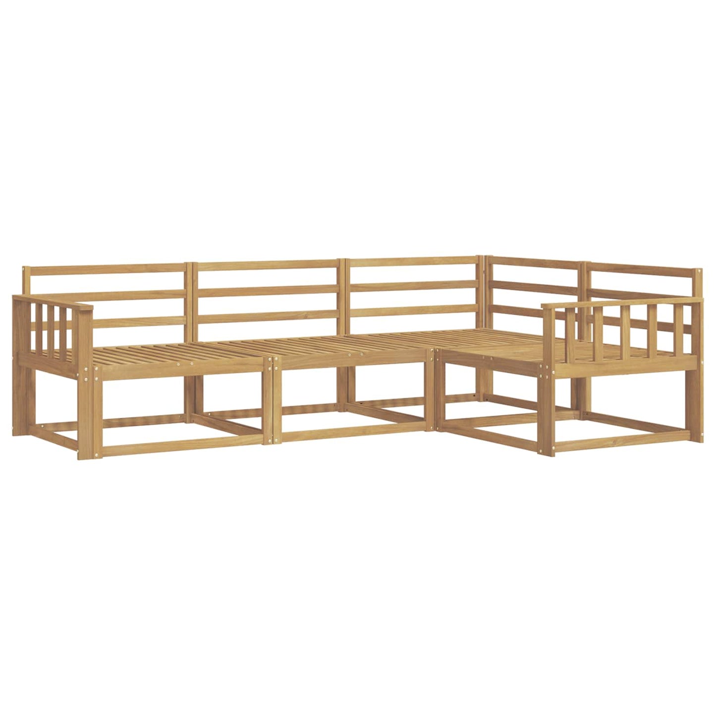 Buiten bankenset 4 pcs Wit 247,5 x 168,5 x 73 cm is nu te koop bij PeponiXL, paradijselijk wonen!