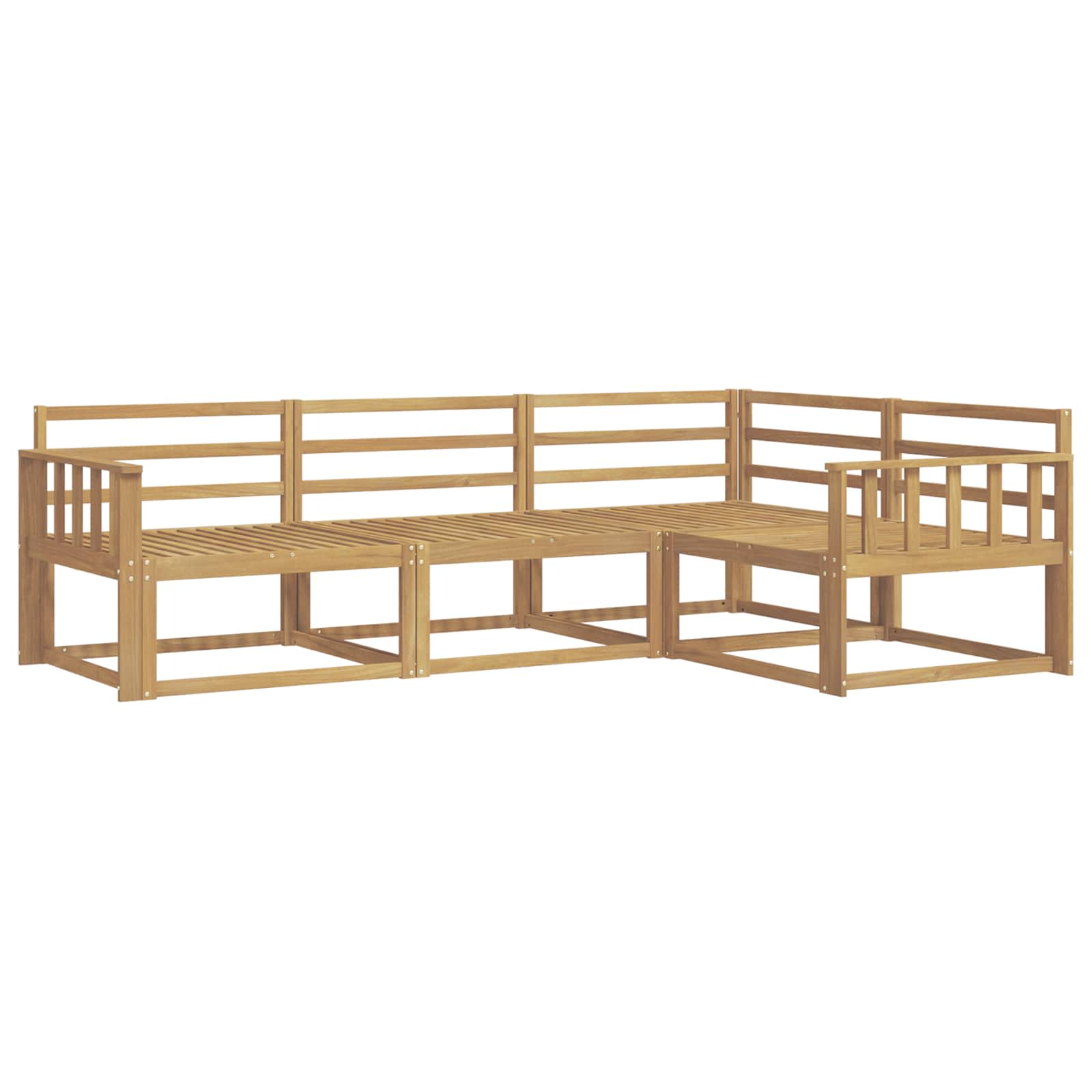 Buiten bankenset 4 pcs Wit 247,5 x 168,5 x 73 cm is nu te koop bij PeponiXL, paradijselijk wonen!