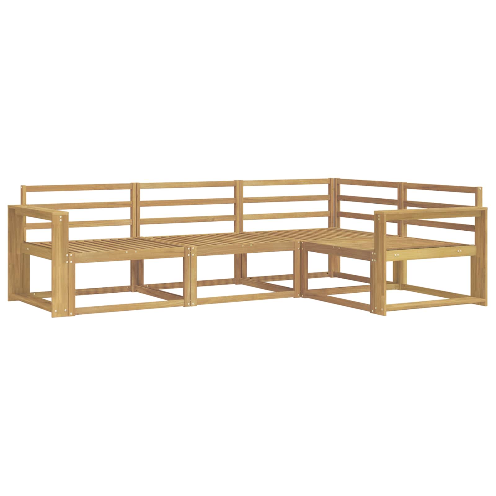 Buiten bankenset 4 pcs Wit 251,5 x 172,5 x 73 cm is nu te koop bij PeponiXL, paradijselijk wonen!