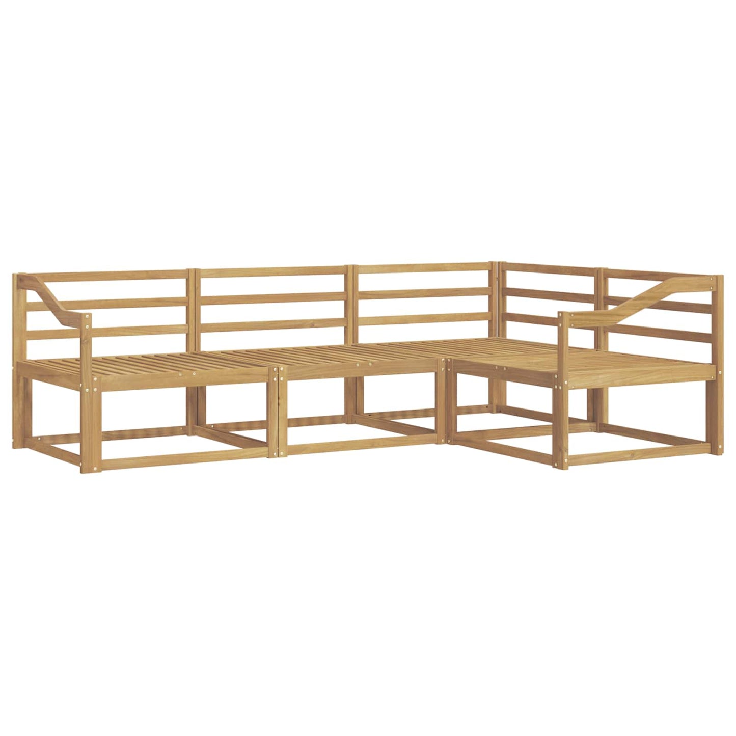 Buiten bankenset 4 pcs Wit 245,5 x 166,5 x 73 cm is nu te koop bij PeponiXL, paradijselijk wonen!