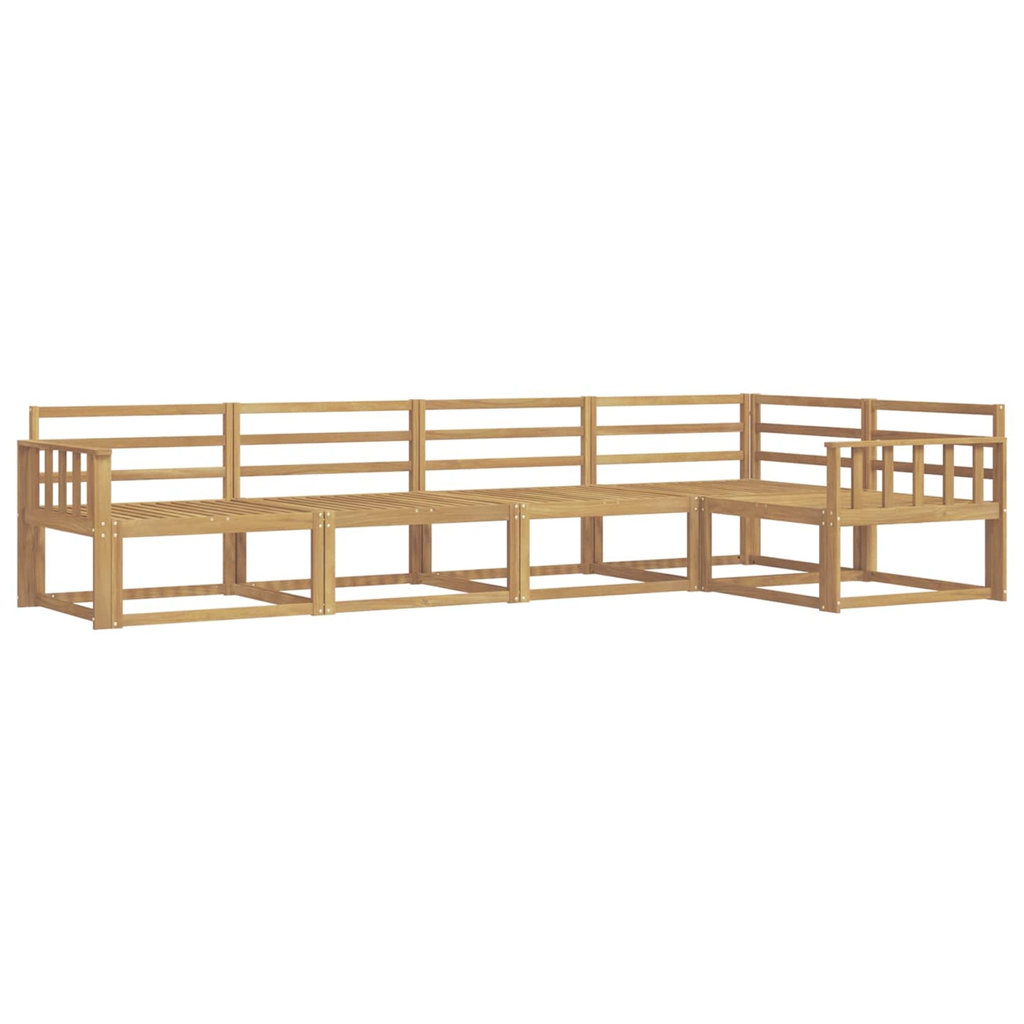 Buiten bankenset 5 pcs Wit 327 x 168,5 x 73 cm is nu te koop bij PeponiXL, paradijselijk wonen!