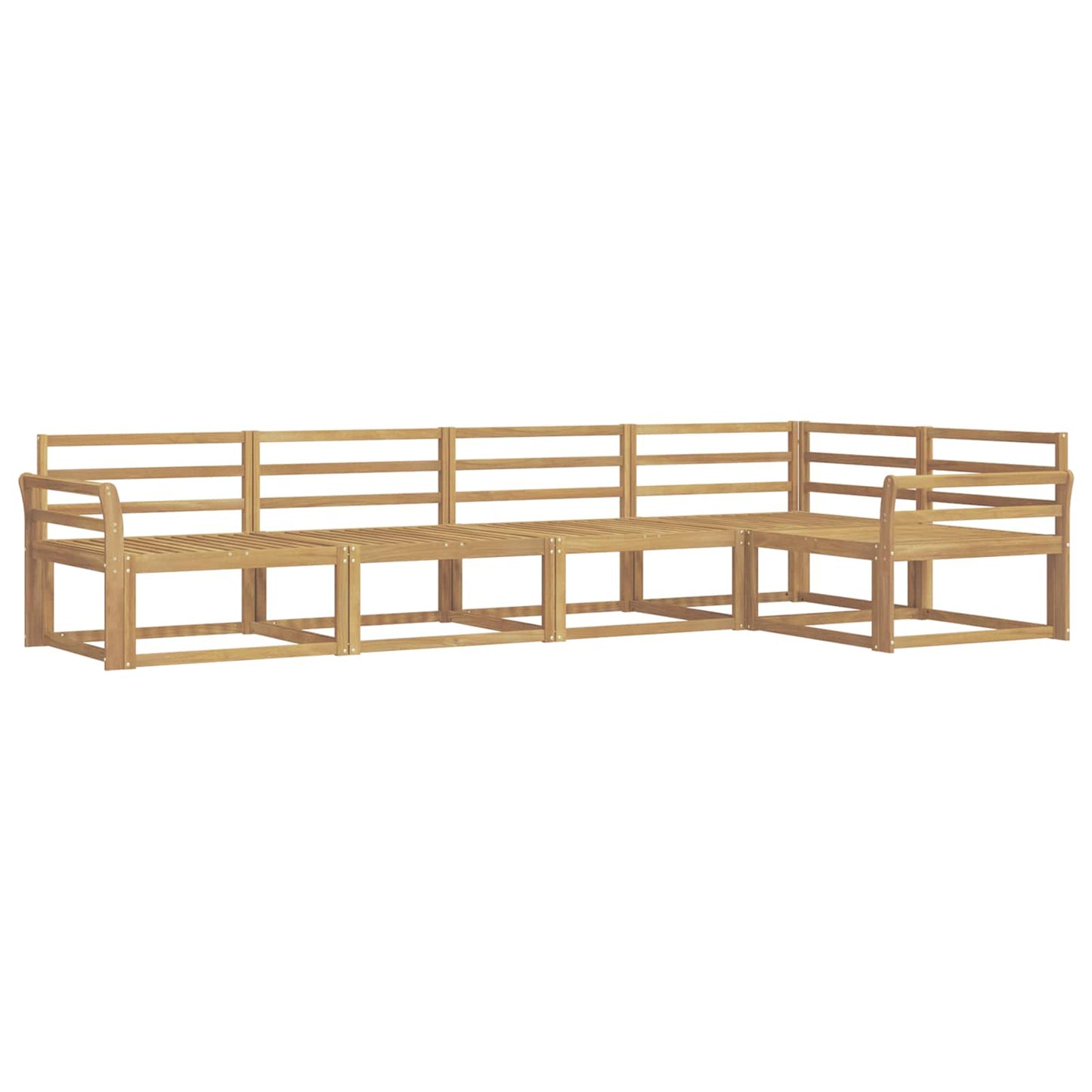 Buiten bankenset 5 pcs Wit 329 x 170,5 x 73 cm is nu te koop bij PeponiXL, paradijselijk wonen!