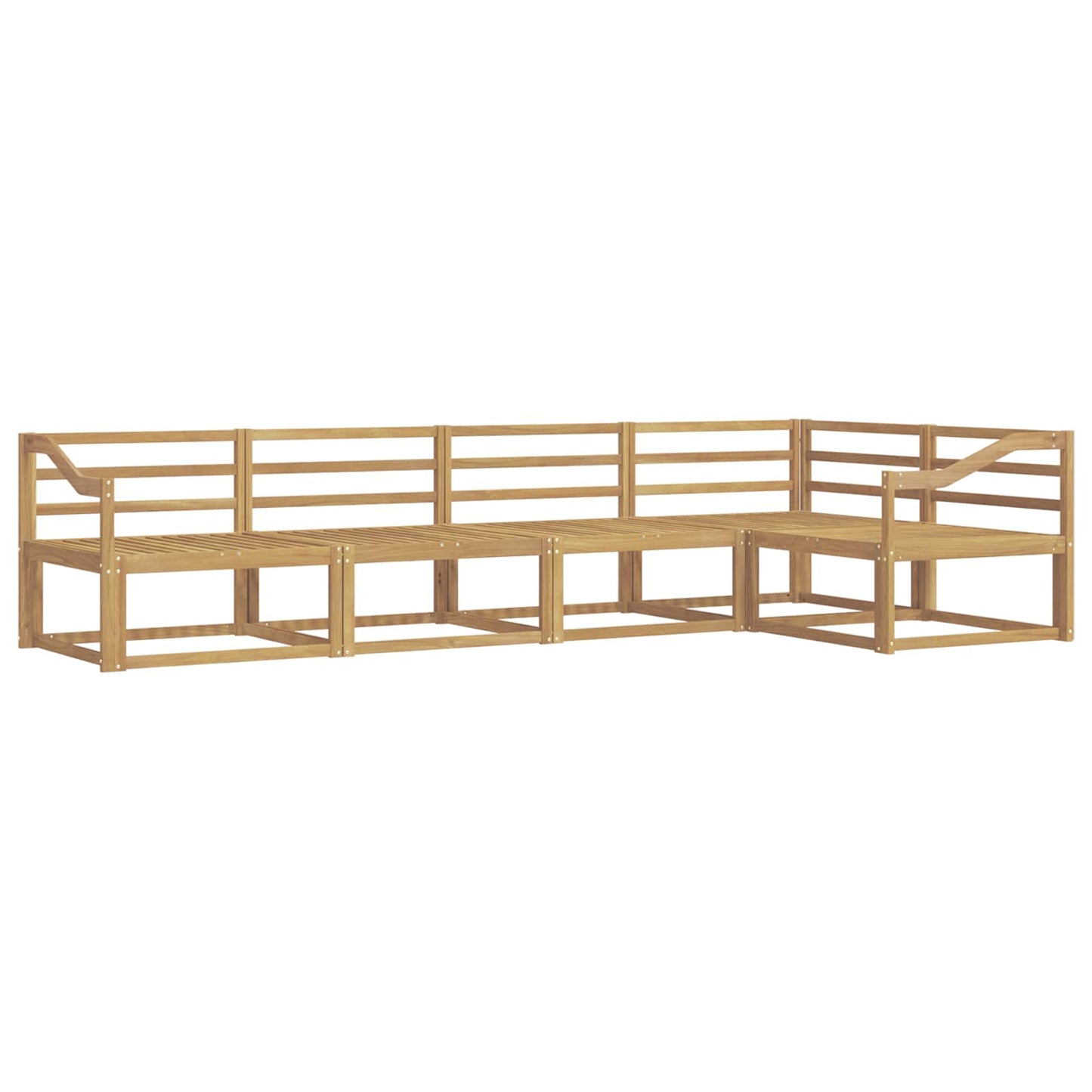 Buiten bankenset 5 pcs Wit 325 x 166,5 x 73 cm is nu te koop bij PeponiXL, paradijselijk wonen!