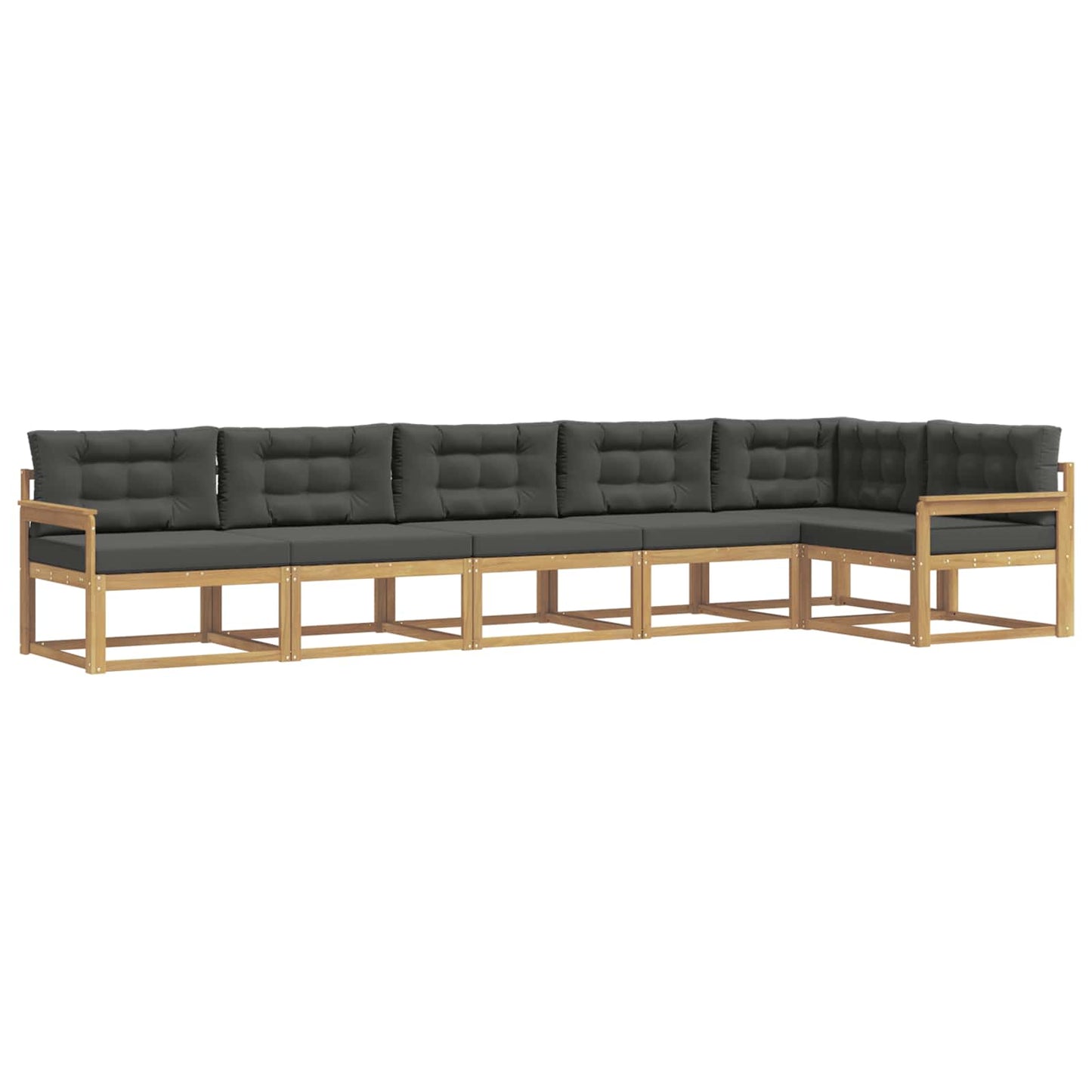 Buiten bankenset 4 pcs Wit en antracietkleurig Polyester is nu te koop bij PeponiXL, paradijselijk wonen!
