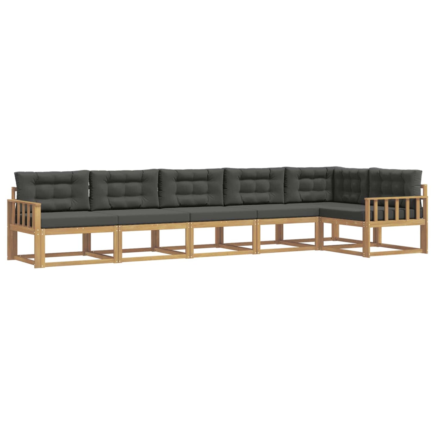 Buiten bankenset 4 pcs Wit en antracietkleurig Polyester is nu te koop bij PeponiXL, paradijselijk wonen!