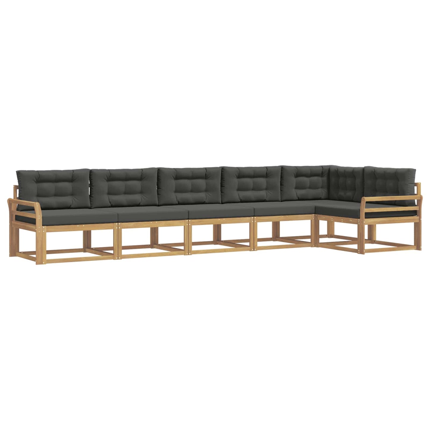 Buiten bankenset 4 pcs Wit en antracietkleurig Polyester is nu te koop bij PeponiXL, paradijselijk wonen!