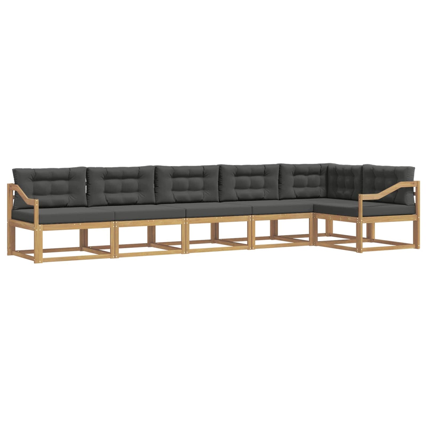 Buiten bankenset 4 pcs Wit en antracietkleurig Polyester is nu te koop bij PeponiXL, paradijselijk wonen!