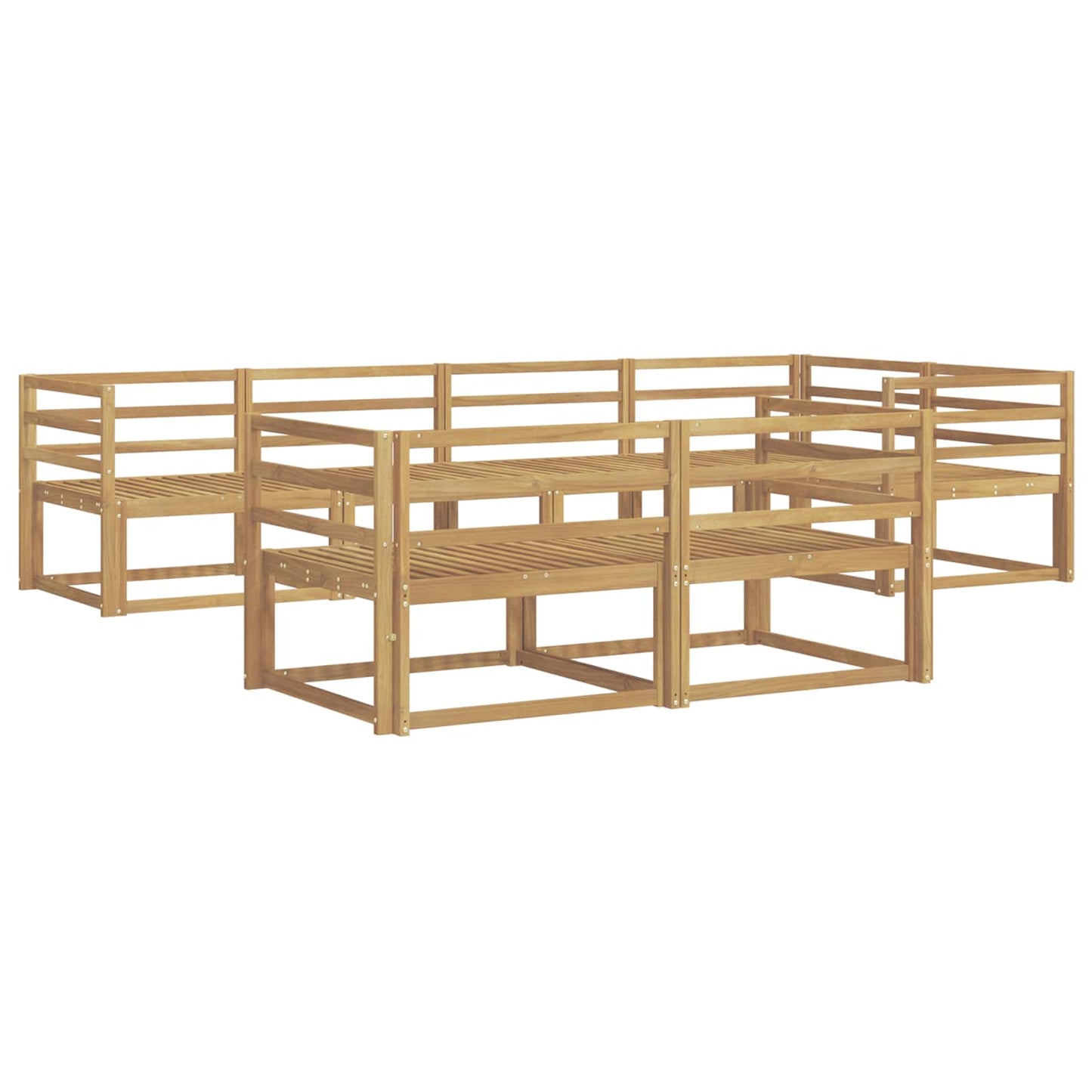 Buiten bankenset 8 pcs Wit 325 x 166,5 x 73 cm is nu te koop bij PeponiXL, paradijselijk wonen!