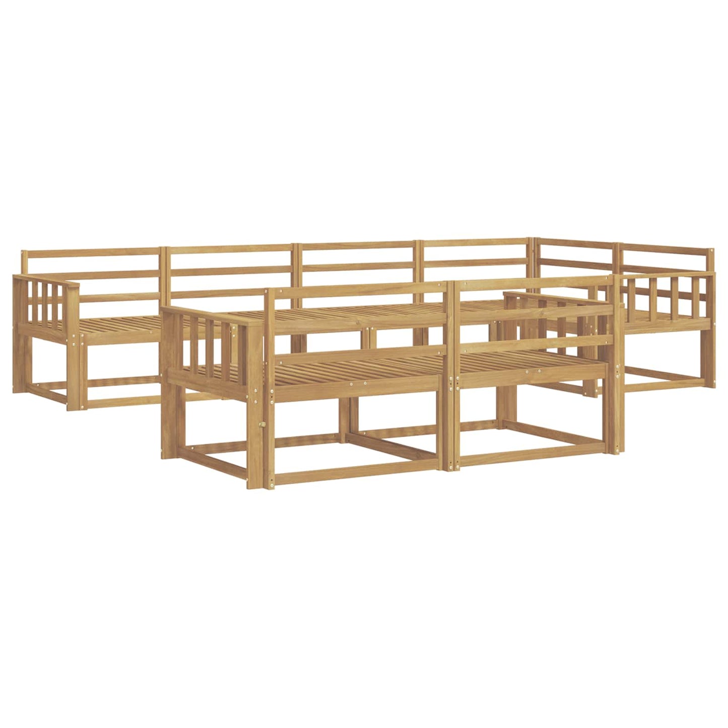 Buiten bankenset 8 pcs Wit 327 x 168,5 x 73 cm is nu te koop bij PeponiXL, paradijselijk wonen!
