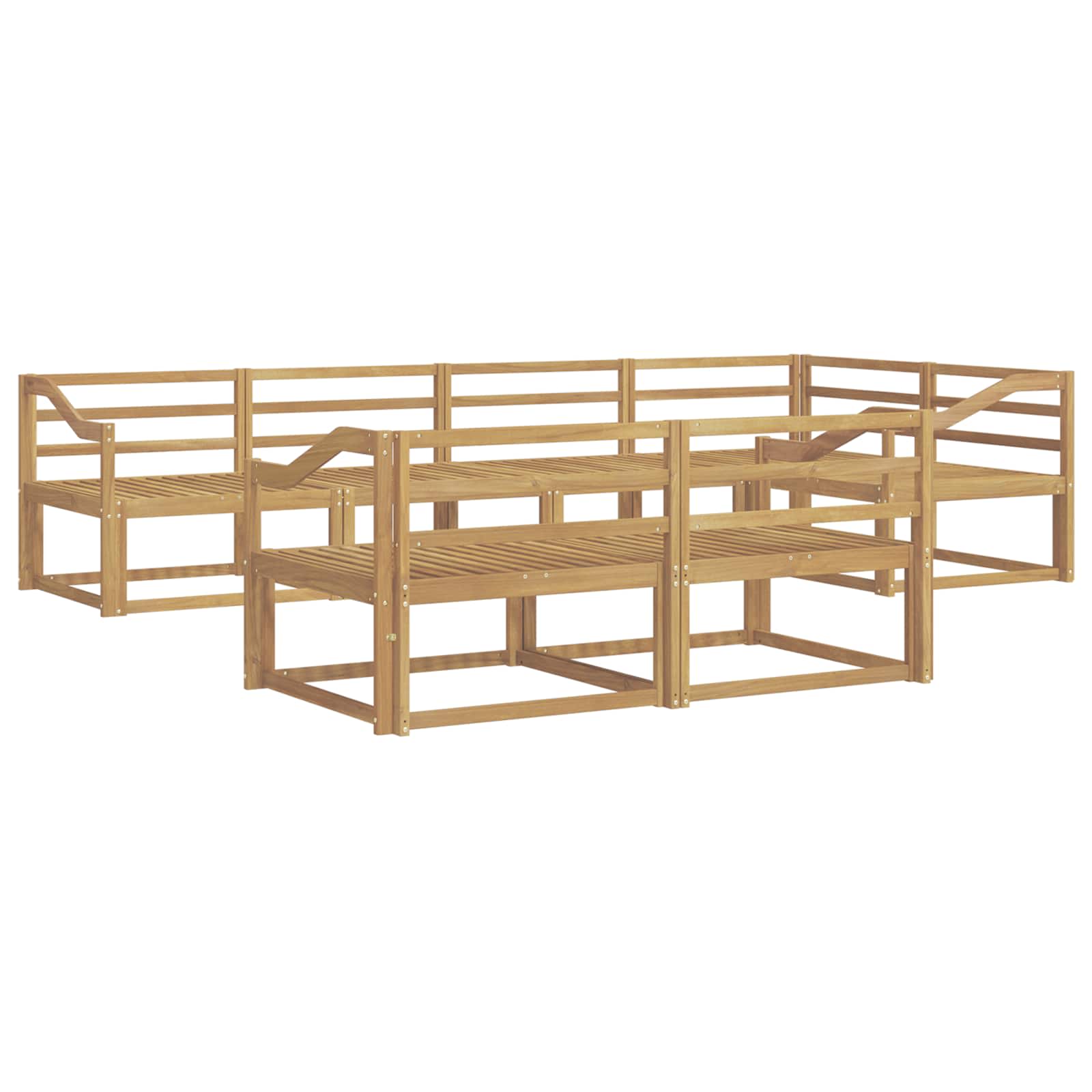 Buiten bankenset 8 pcs Wit 325 x 166,5 x 73 cm is nu te koop bij PeponiXL, paradijselijk wonen!