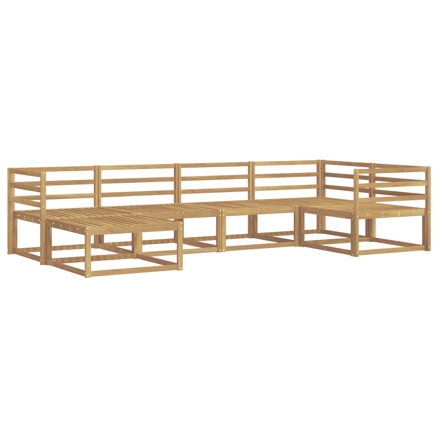 Buiten bankenset 6 pcs Wit 325 x 166,5 x 73 cm is nu te koop bij PeponiXL, paradijselijk wonen!