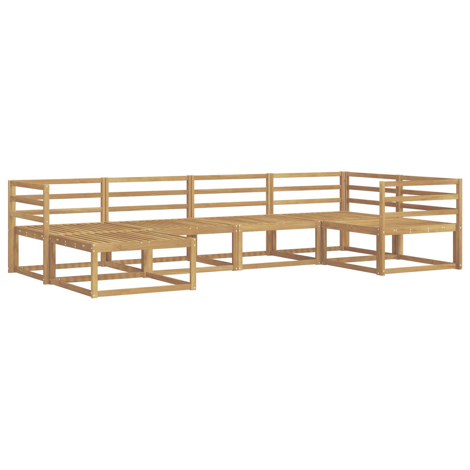 Buiten bankenset 6 pcs Wit 325 x 166,5 x 73 cm is nu te koop bij PeponiXL, paradijselijk wonen!