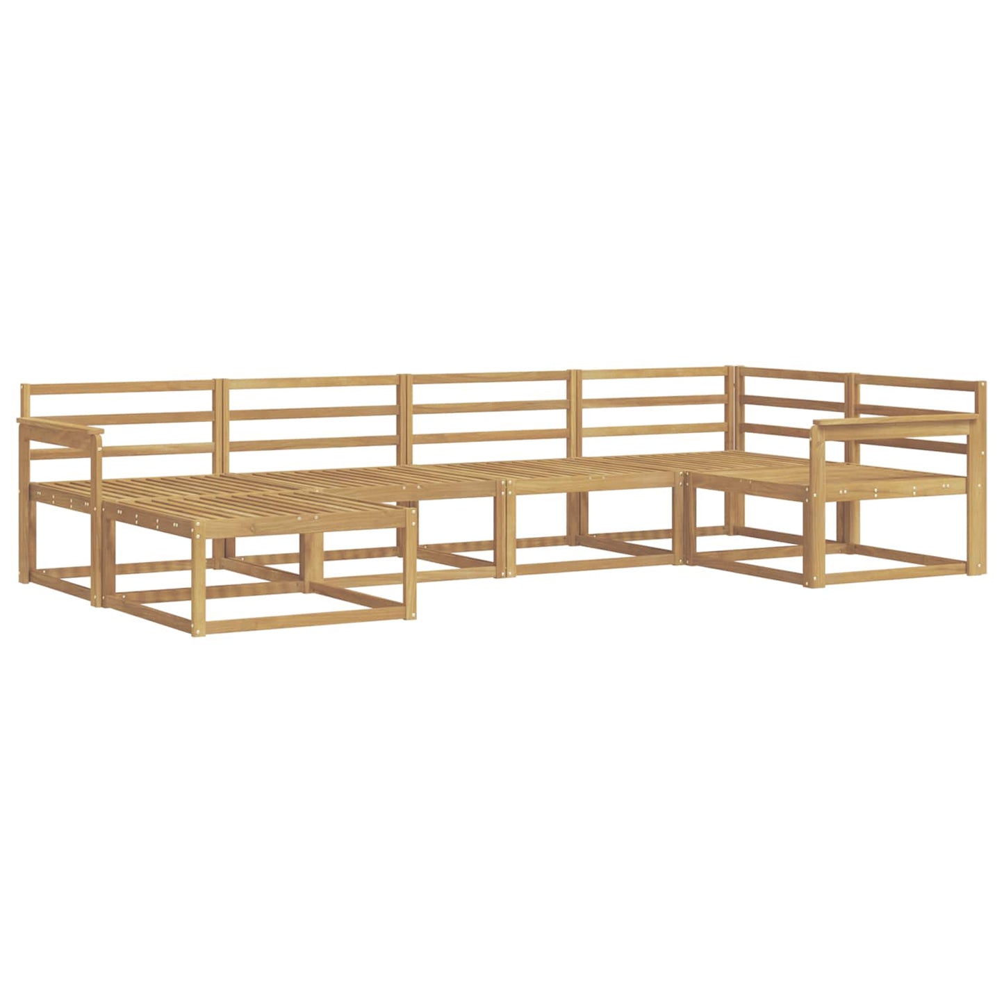 Buiten bankenset 6 pcs Wit 327 x 168,5 x 73 cm is nu te koop bij PeponiXL, paradijselijk wonen!
