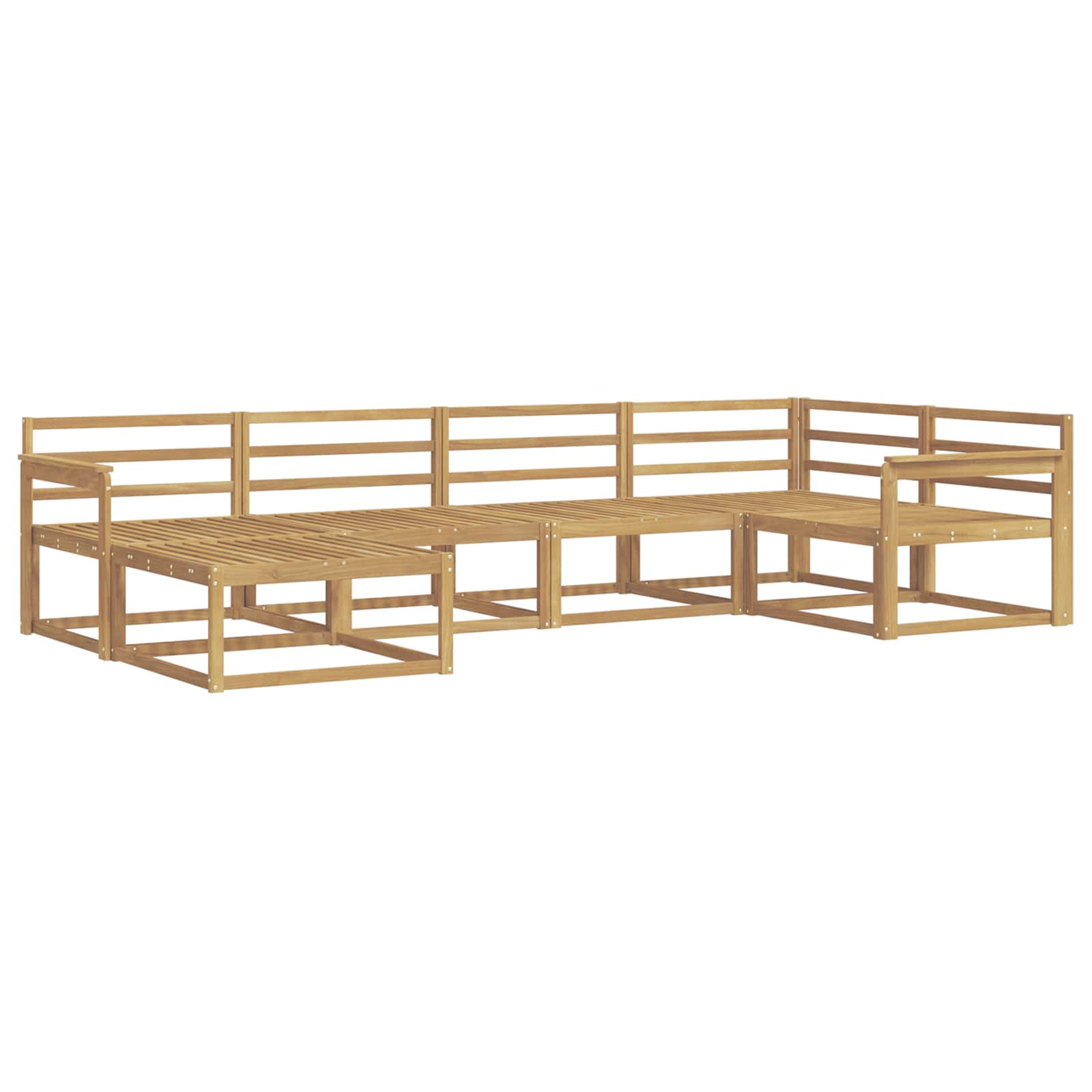 Buiten bankenset 6 pcs Wit 327 x 168,5 x 73 cm is nu te koop bij PeponiXL, paradijselijk wonen!