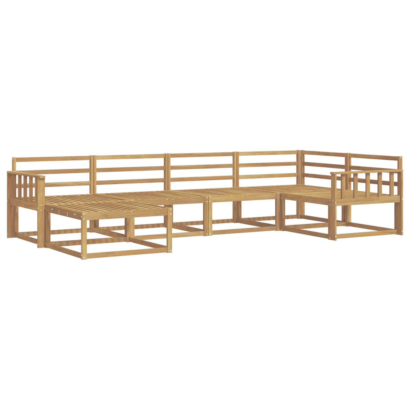 Buiten bankenset 6 pcs Wit 327 x 168,5 x 73 cm is nu te koop bij PeponiXL, paradijselijk wonen!