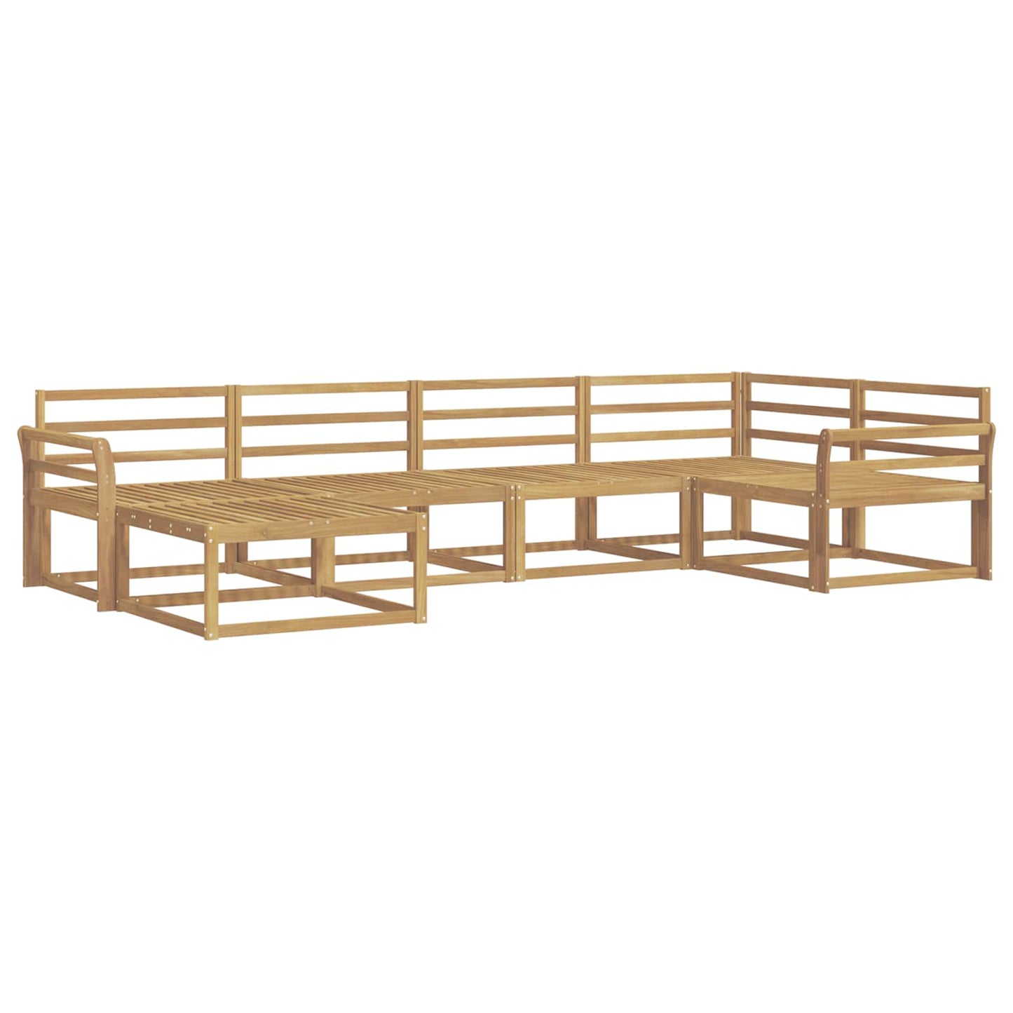 Buiten bankenset 6 pcs Wit 329 x 170,5 x 73 cm is nu te koop bij PeponiXL, paradijselijk wonen!