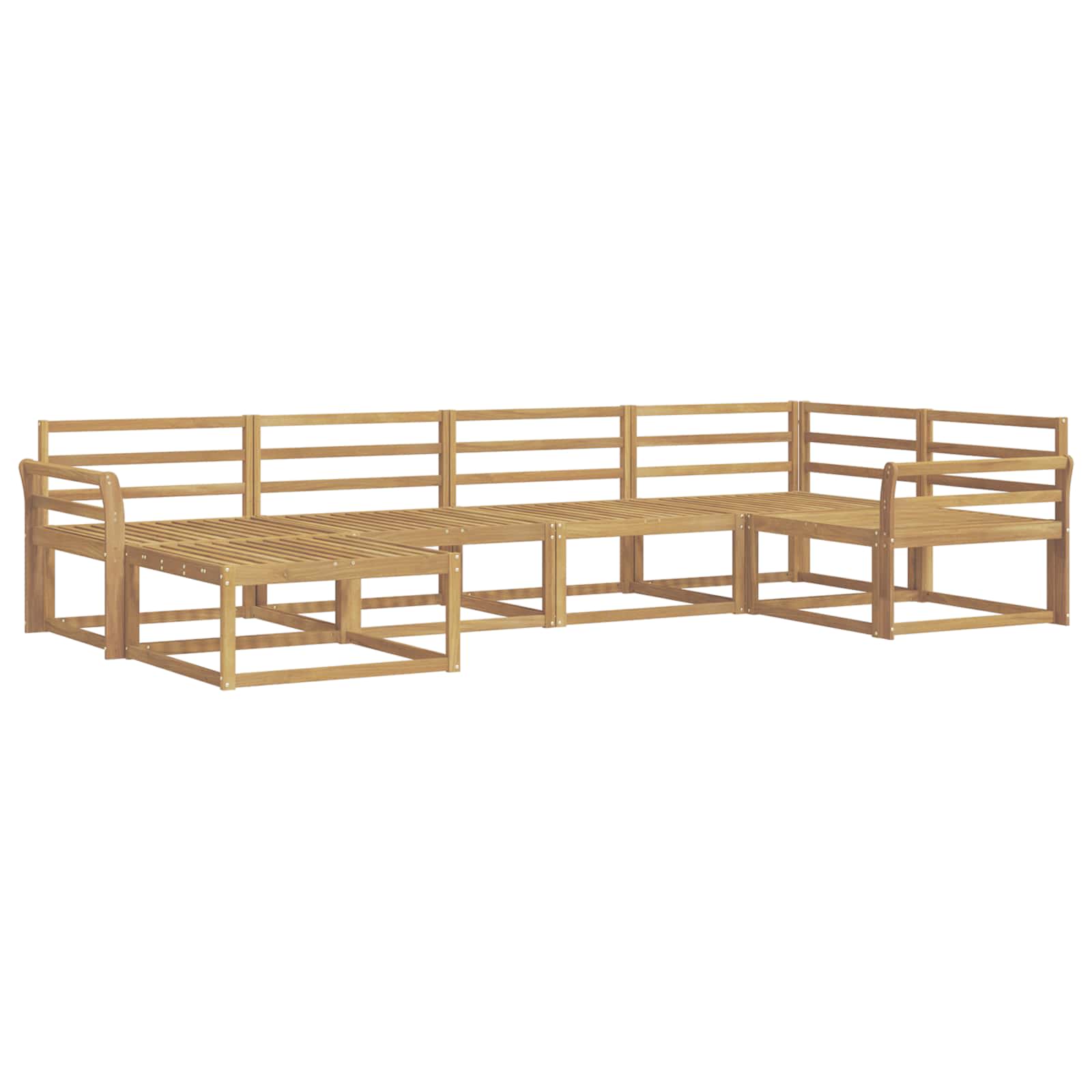 Buiten bankenset 6 pcs Wit 329 x 170,5 x 73 cm is nu te koop bij PeponiXL, paradijselijk wonen!
