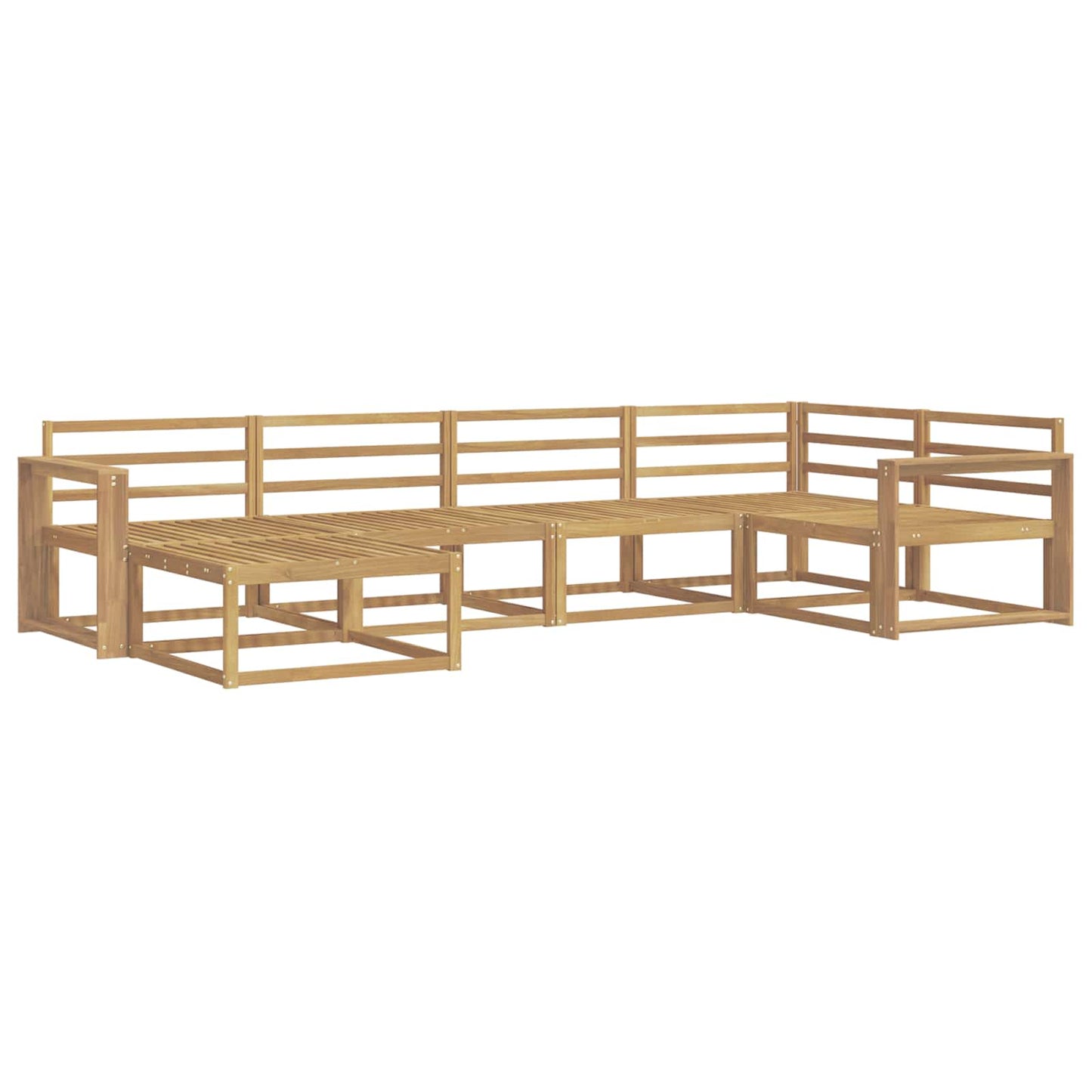 Buiten bankenset 6 pcs Wit 331 x 172,5 x 73 cm is nu te koop bij PeponiXL, paradijselijk wonen!