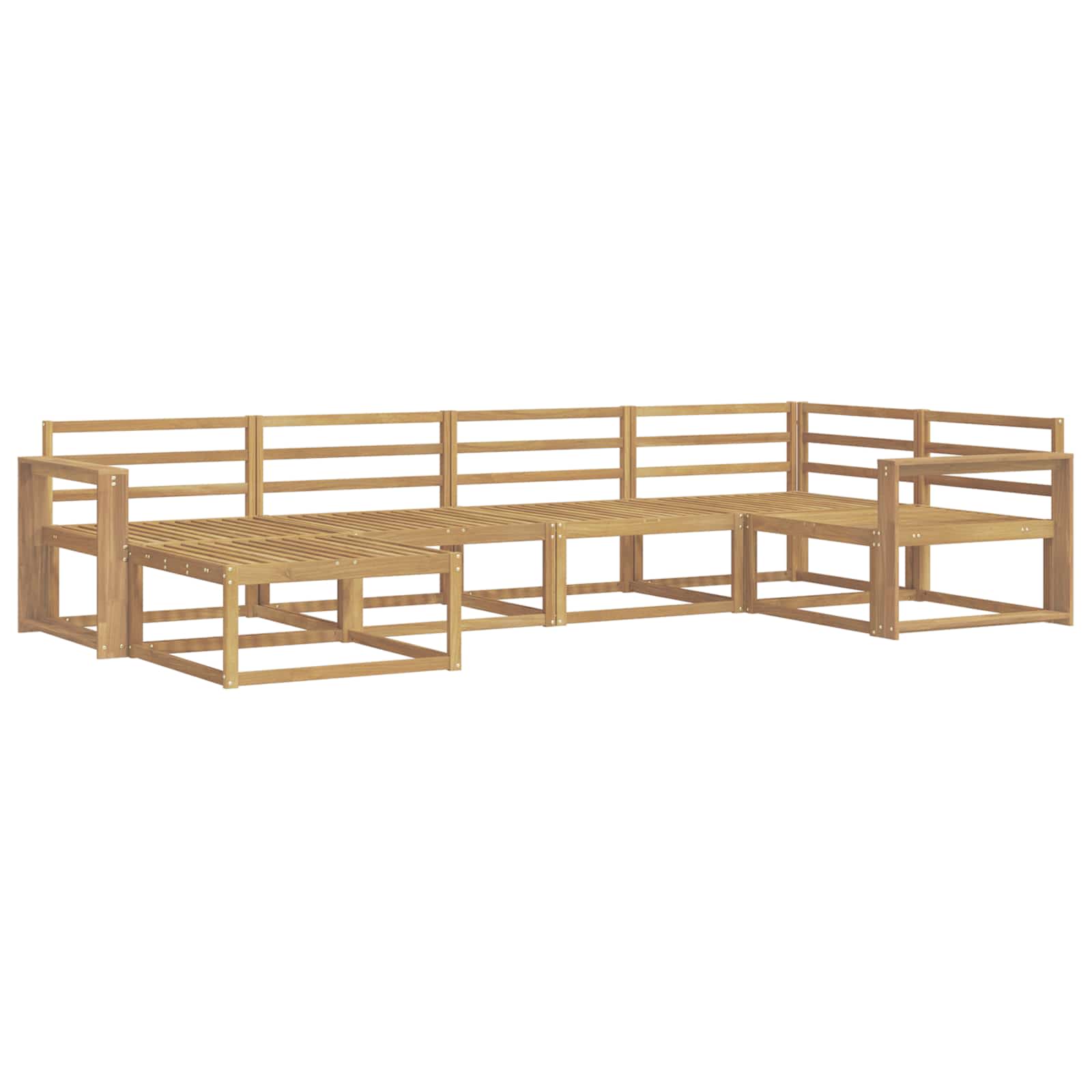 Buiten bankenset 6 pcs Wit 331 x 172,5 x 73 cm is nu te koop bij PeponiXL, paradijselijk wonen!
