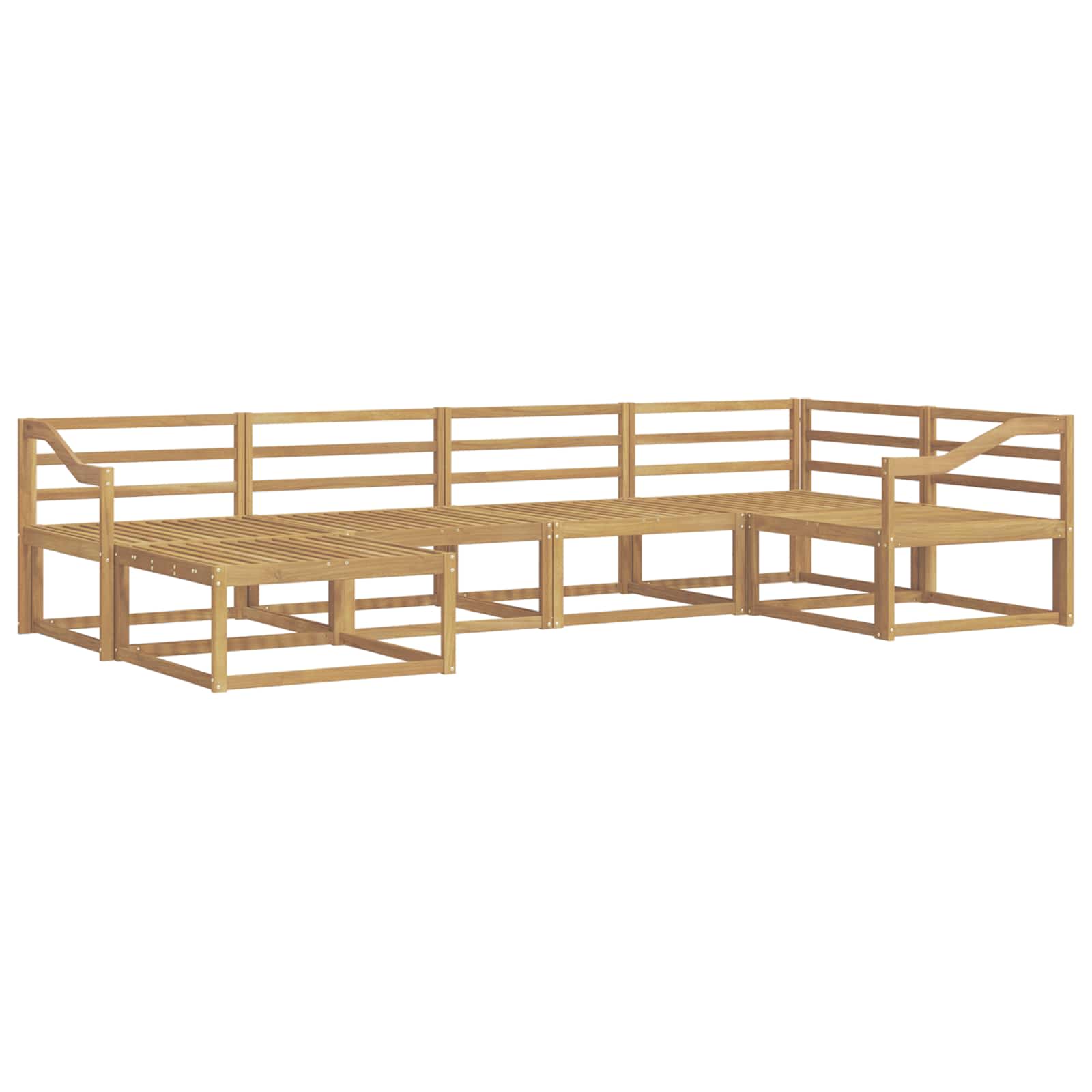 Buiten bankenset 6 pcs Wit 325 x 166,5 x 73 cm is nu te koop bij PeponiXL, paradijselijk wonen!