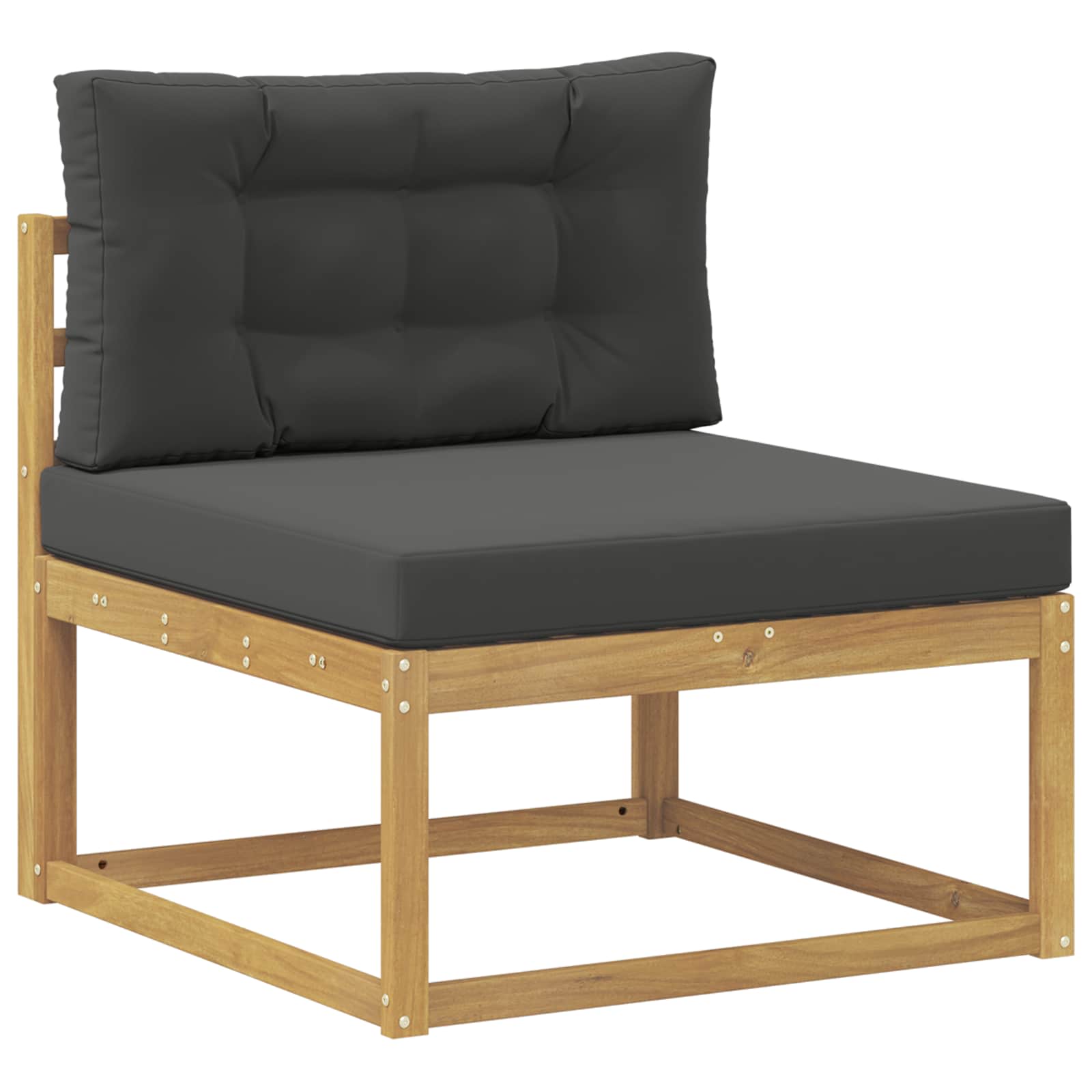 Buiten bankenset met kussen 6 pcs Wit en antracietkleurig is nu te koop bij PeponiXL, paradijselijk wonen!