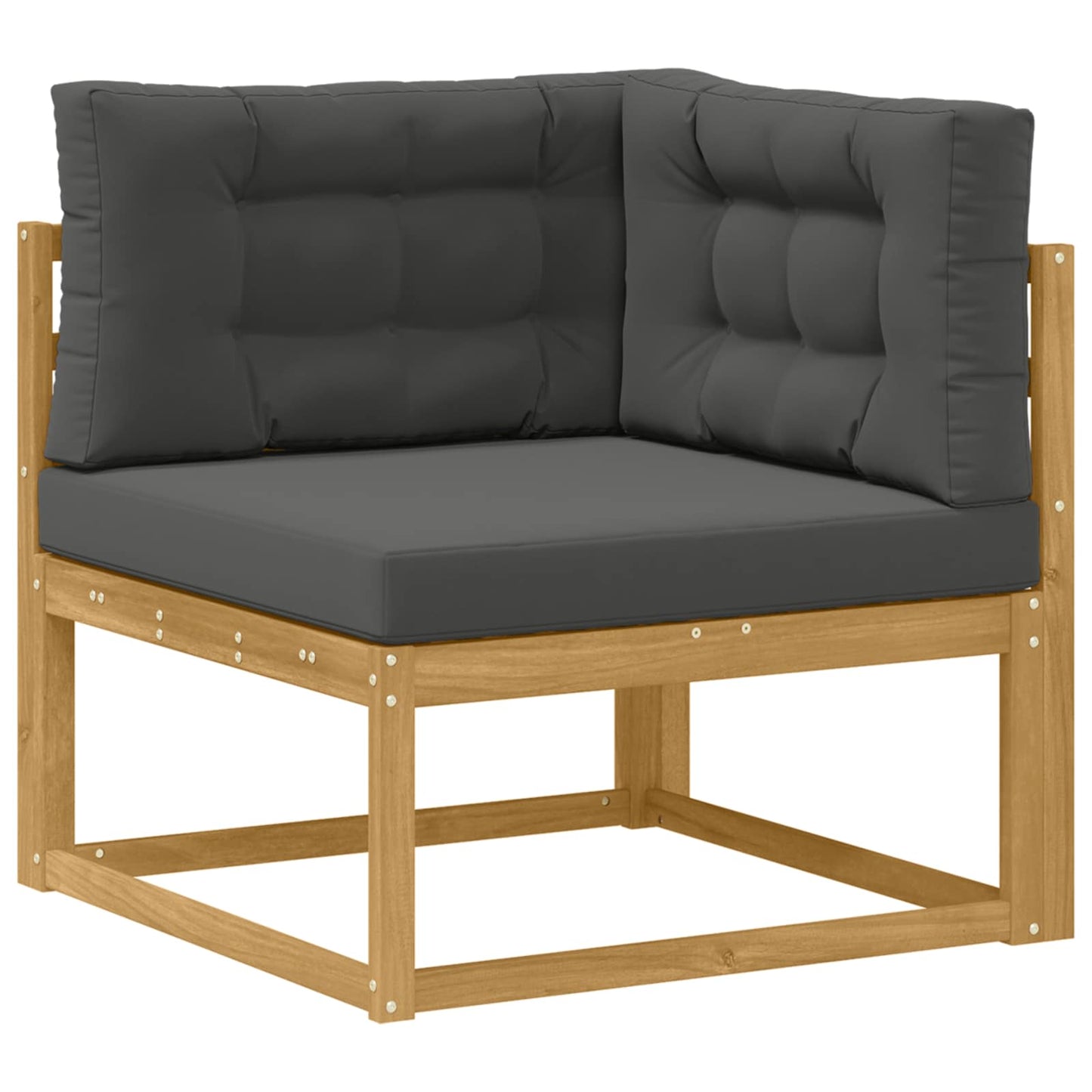 Buiten bankenset met kussen 6 pcs Wit en antracietkleurig is nu te koop bij PeponiXL, paradijselijk wonen!