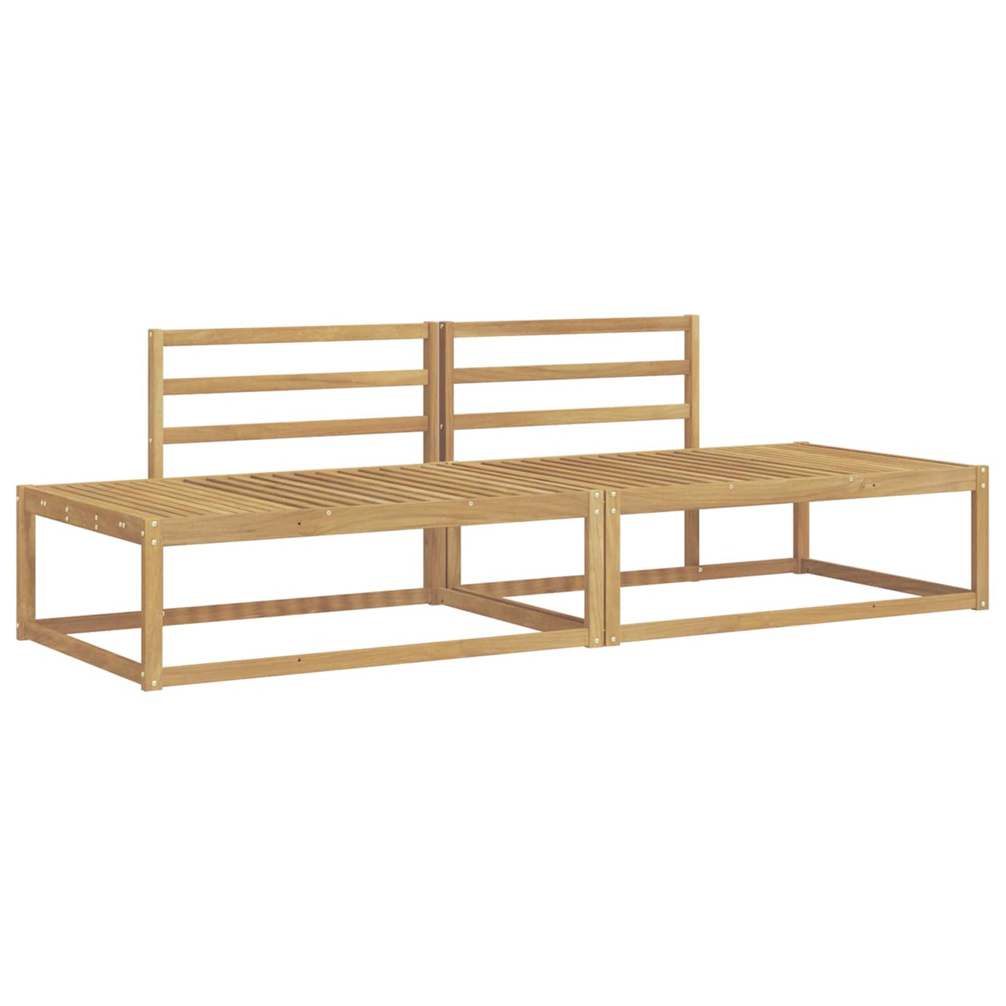 Buiten bankenset Wit 230,5 x 83 x 73 cm Massief Acaciahout is nu te koop bij PeponiXL, paradijselijk wonen!