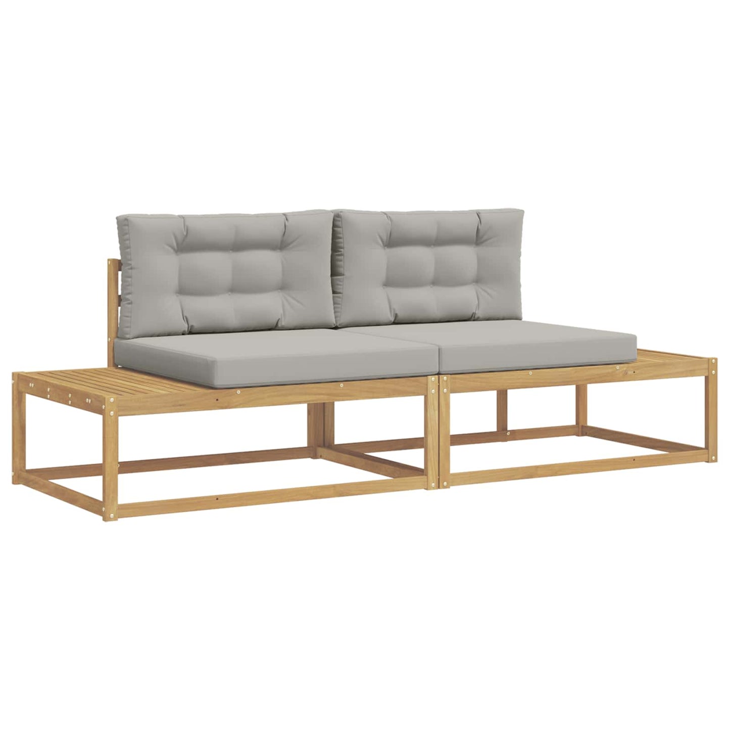 Buiten bankenset met kussen Wit 230,5 x 83 x 73 cm Polyester is nu te koop bij PeponiXL, paradijselijk wonen!