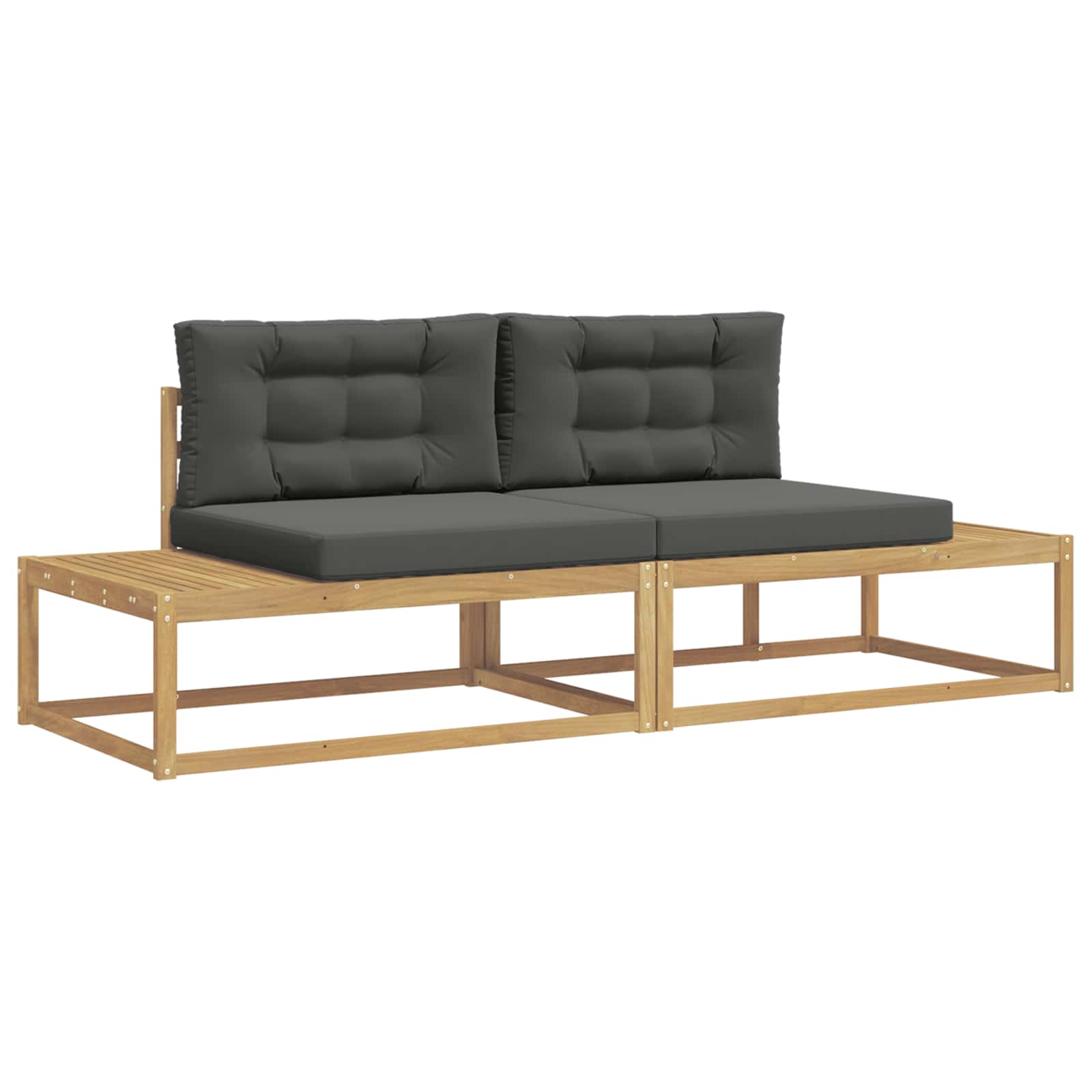 Buiten bankenset met kussen Wit 230,5 x 83 x 73 cm Polyester is nu te koop bij PeponiXL, paradijselijk wonen!
