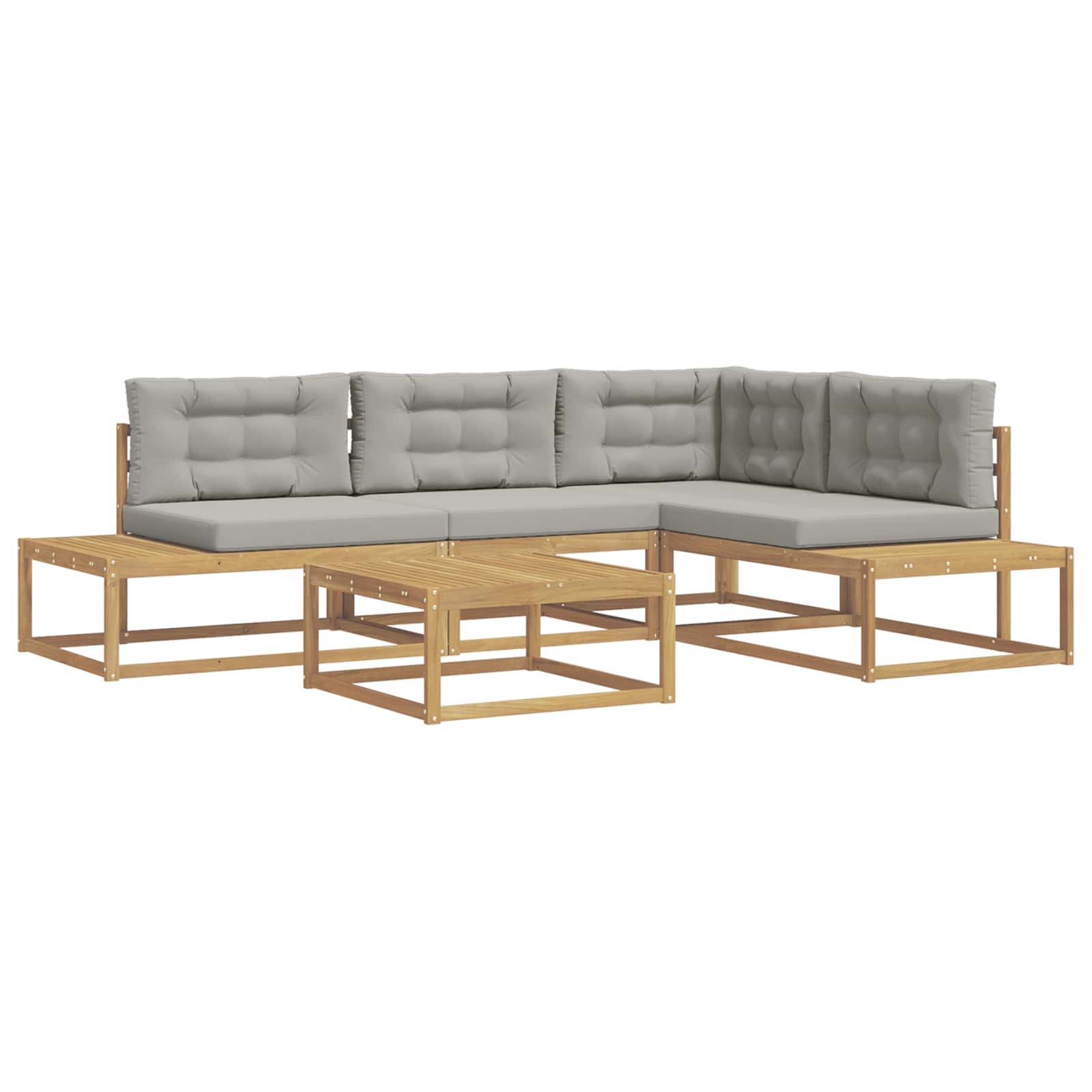 Buiten bankenset met kussen Wit 79 x 79 x 37 cm Polyester is nu te koop bij PeponiXL, paradijselijk wonen!
