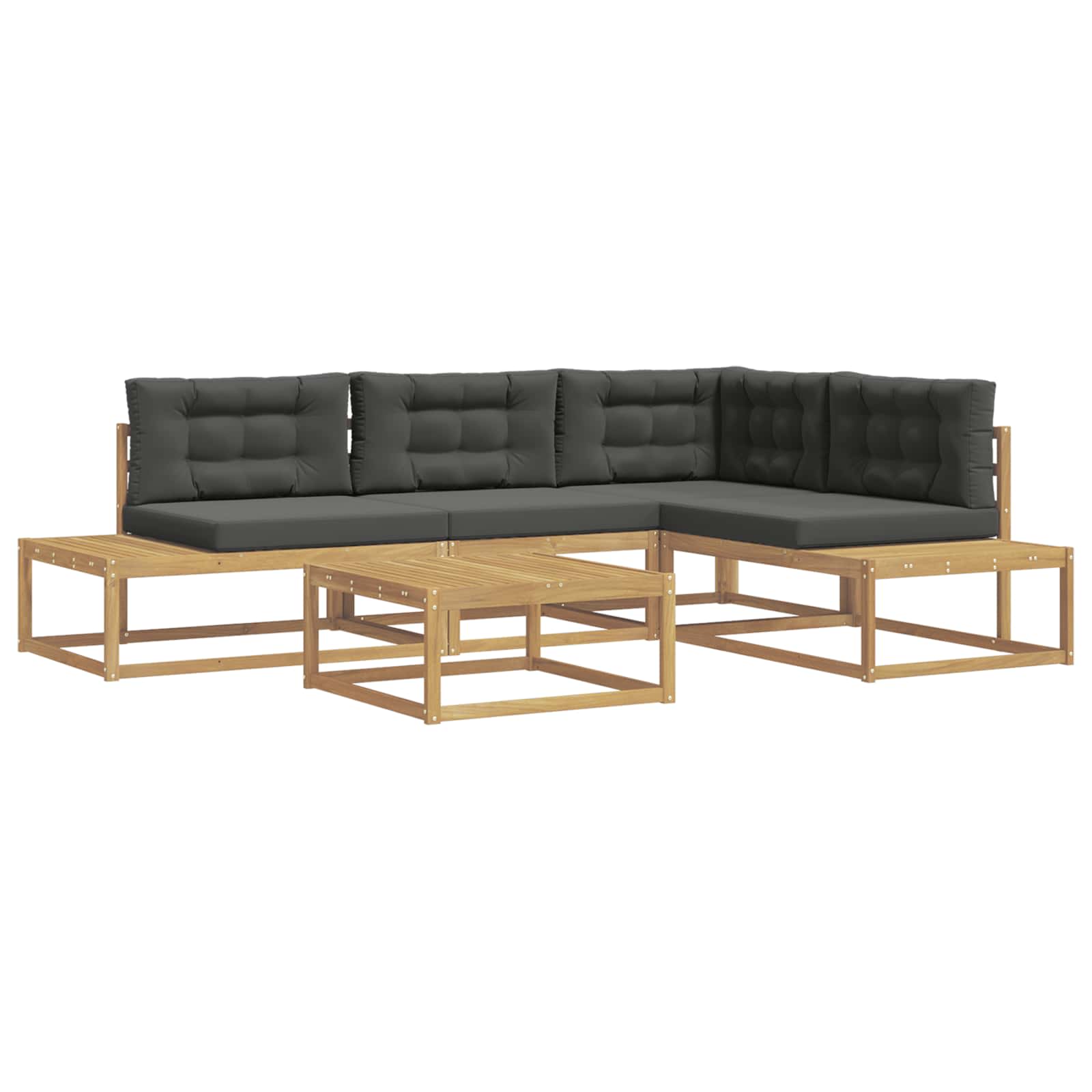 Buiten bankenset met kussen Wit 79 x 79 x 37 cm Polyester is nu te koop bij PeponiXL, paradijselijk wonen!