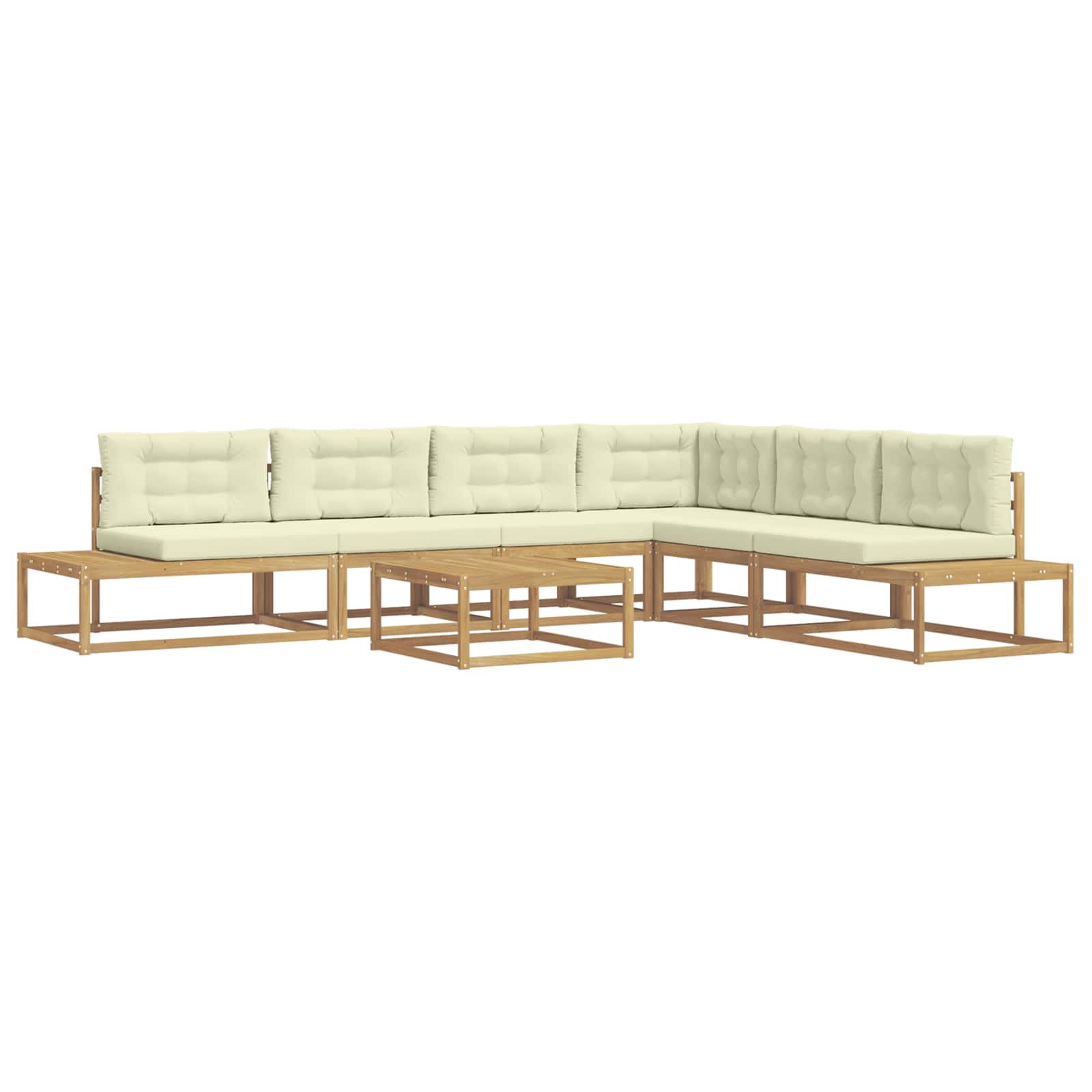 Buiten bankenset met kussen Wit 79 x 79 x 37 cm Polyester is nu te koop bij PeponiXL, paradijselijk wonen!