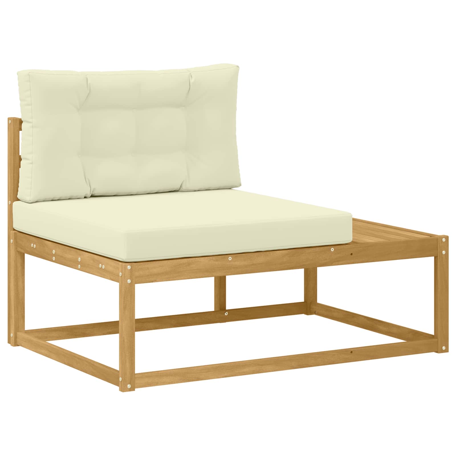 Buiten bankenset met kussen Wit 79 x 79 x 37 cm Polyester is nu te koop bij PeponiXL, paradijselijk wonen!