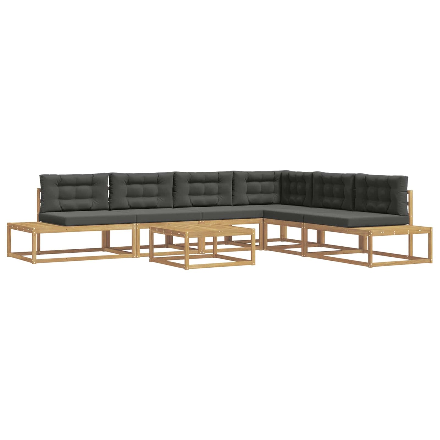 Buiten bankenset met kussen Wit 79 x 79 x 37 cm Polyester is nu te koop bij PeponiXL, paradijselijk wonen!