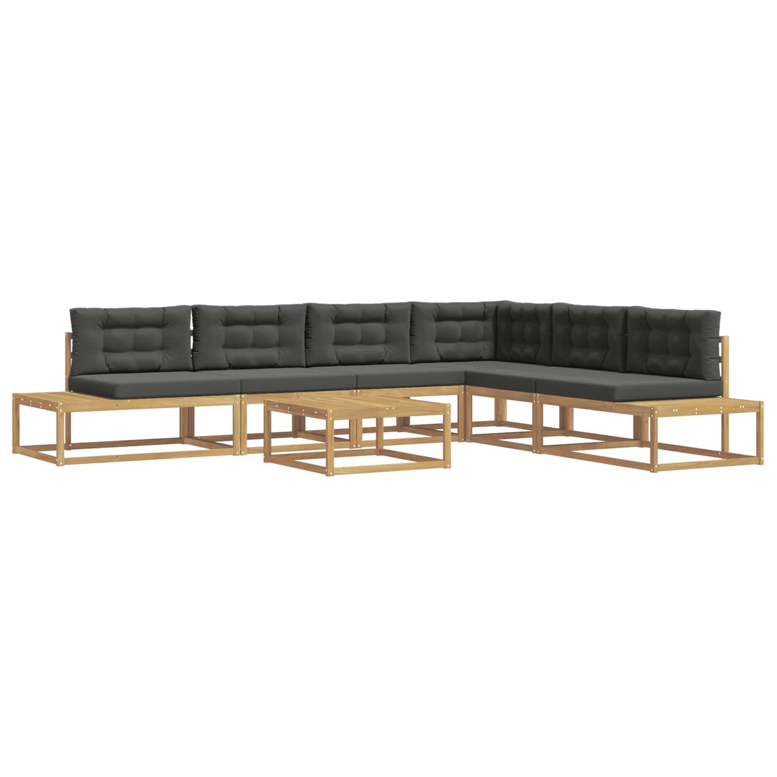 Buiten bankenset met kussen Wit 79 x 79 x 37 cm Polyester is nu te koop bij PeponiXL, paradijselijk wonen!