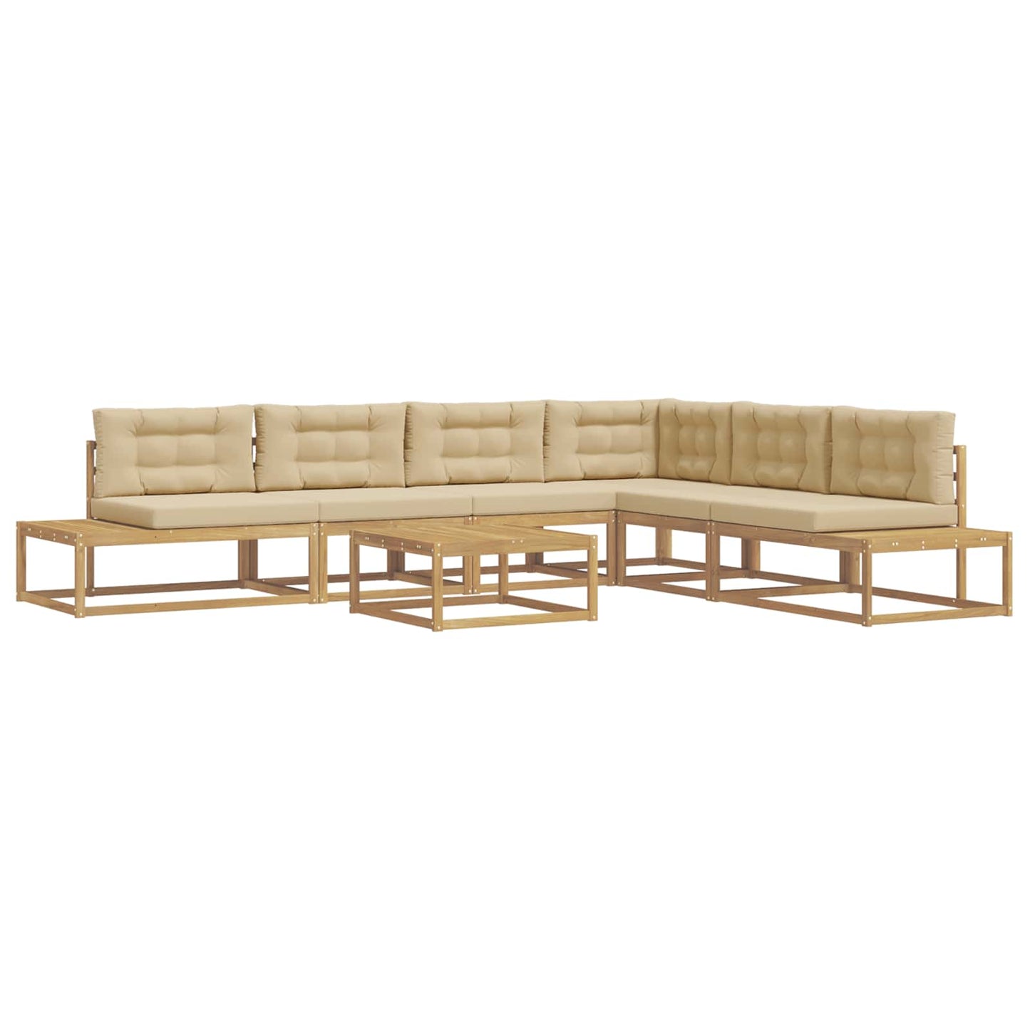 Buiten bankenset met kussen Wit 79 x 79 x 37 cm Polyester is nu te koop bij PeponiXL, paradijselijk wonen!
